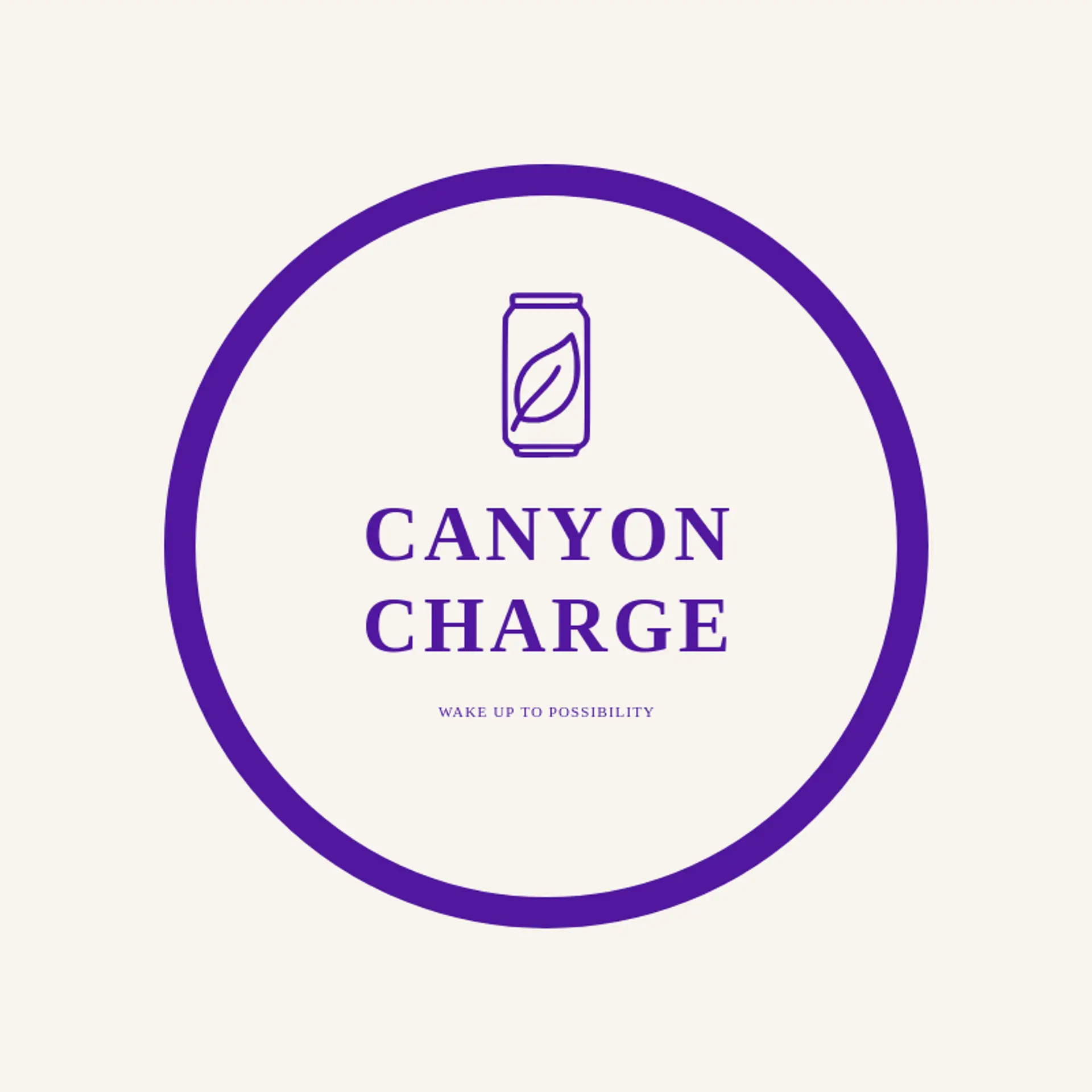 Canyon Charge logo for energy drink