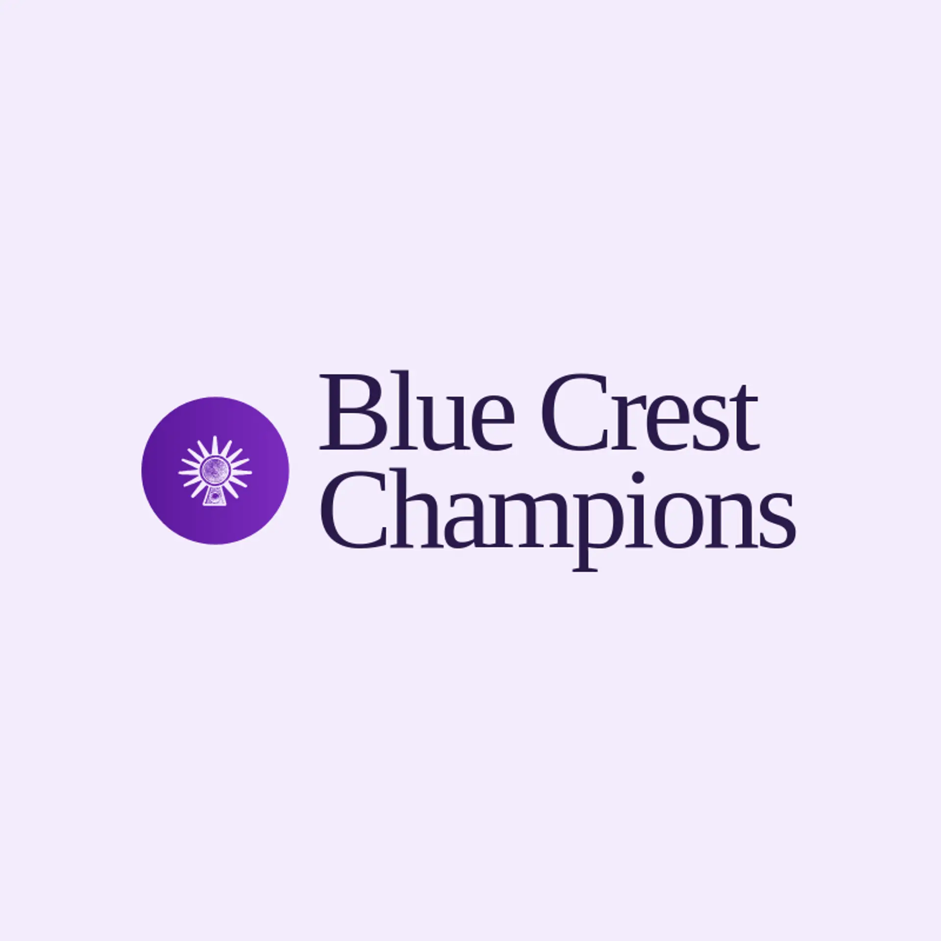 Blue Crest Champions logo for winner