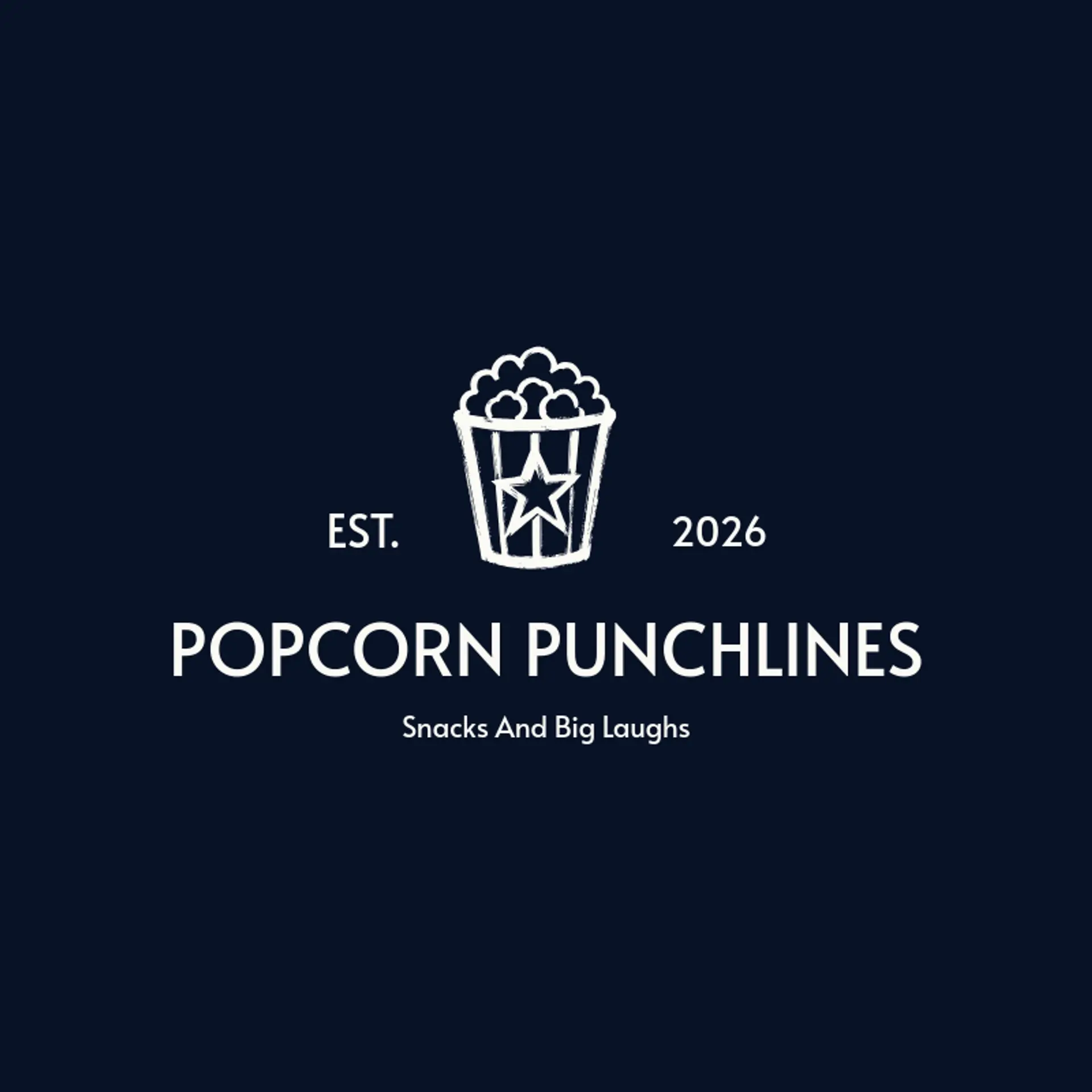 Popcorn Punchlines logo for comedy
