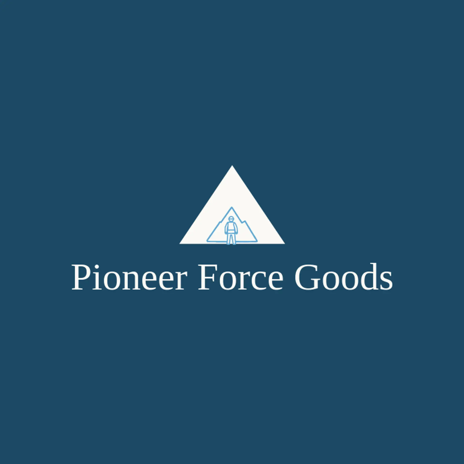 Pioneer Force Goods logo for army