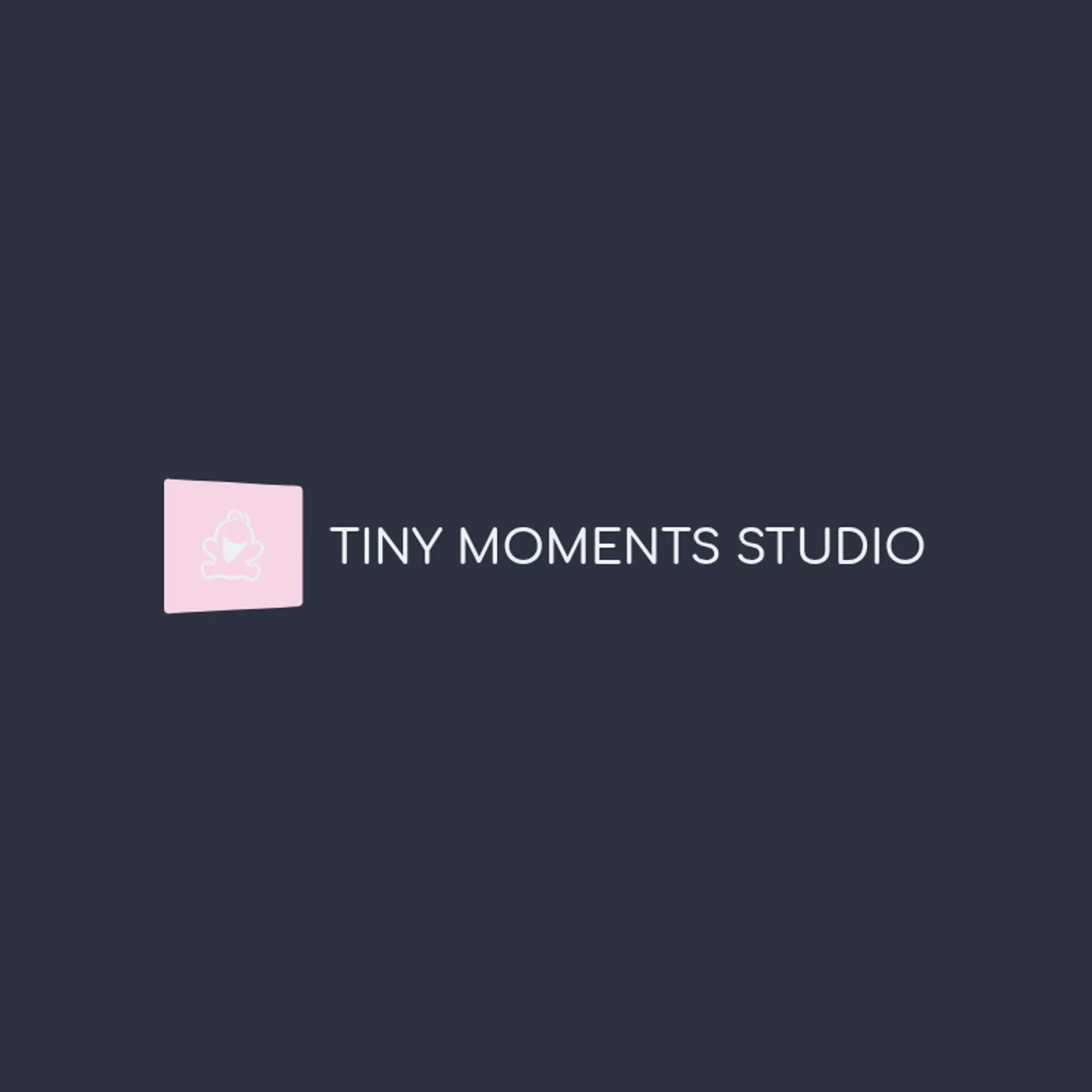 Tiny Moments Studio logo for newborn photography
