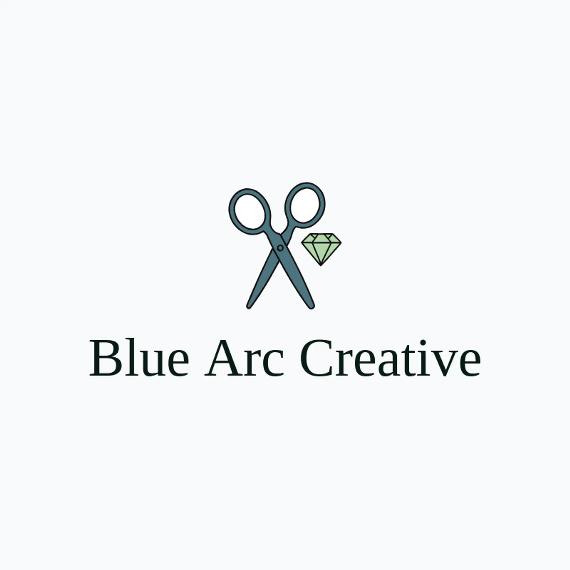 Blue Arc Creative logo for designer