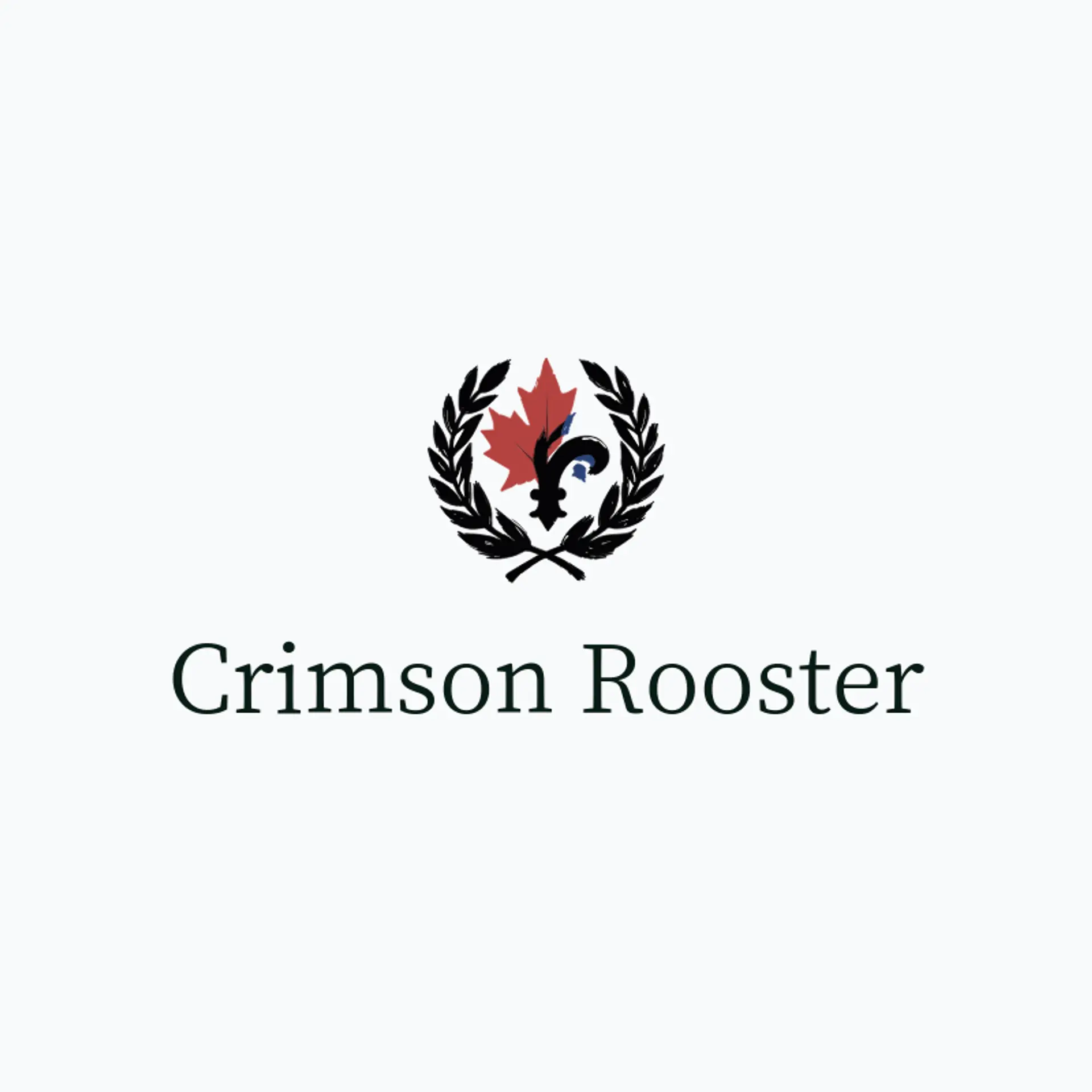 Crimson Rooster logo for france