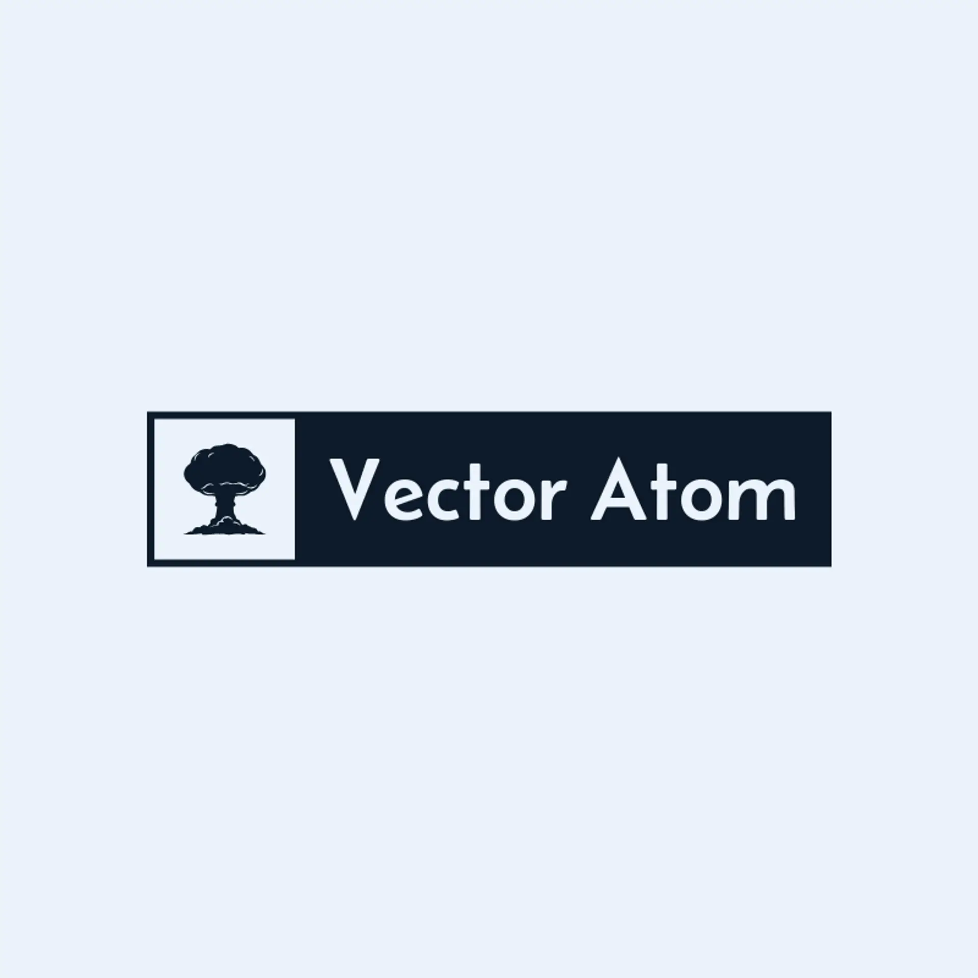 Vector Atom logo for atomic