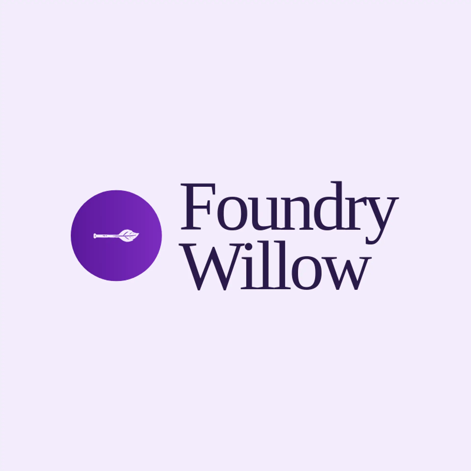 Foundry Willow logo for iron