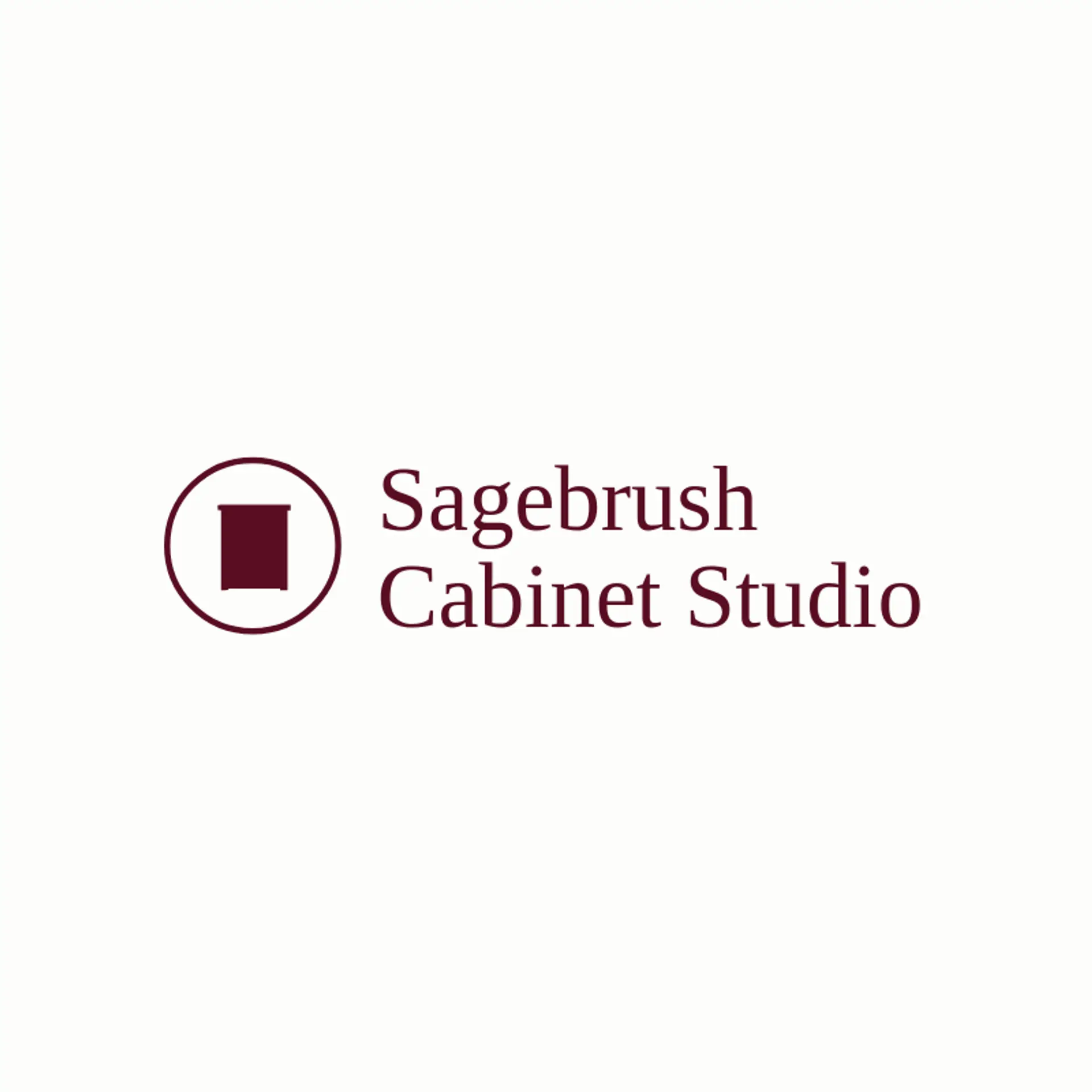 Sagebrush Cabinet Studio logo for cabinet
