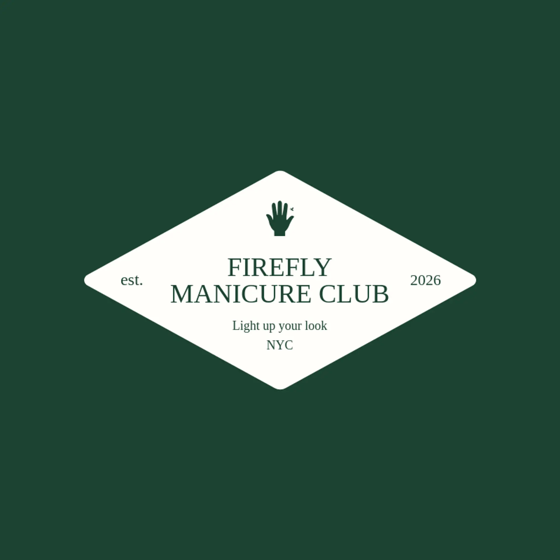 Firefly Manicure Club logo for nails