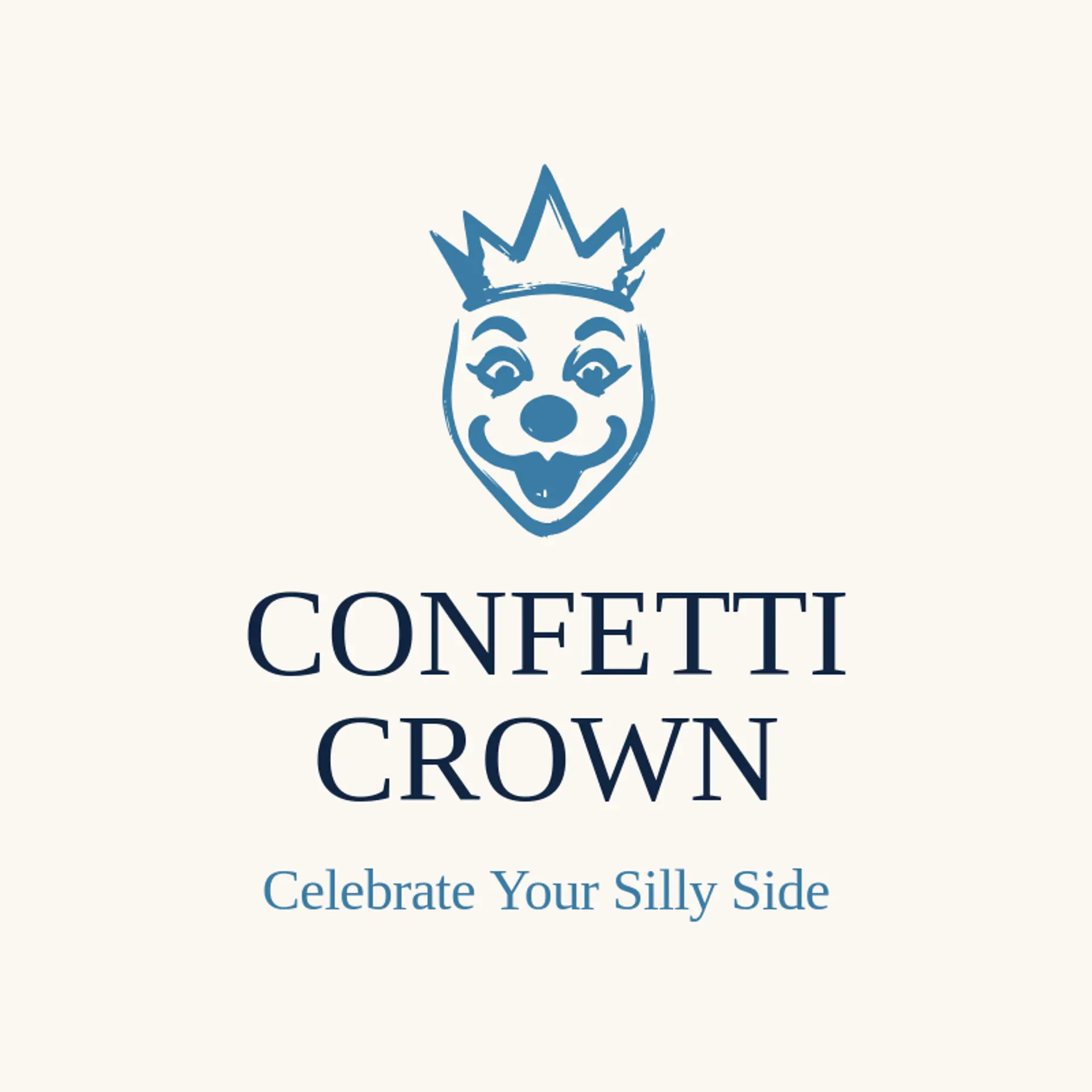 Confetti Crown logo for clown