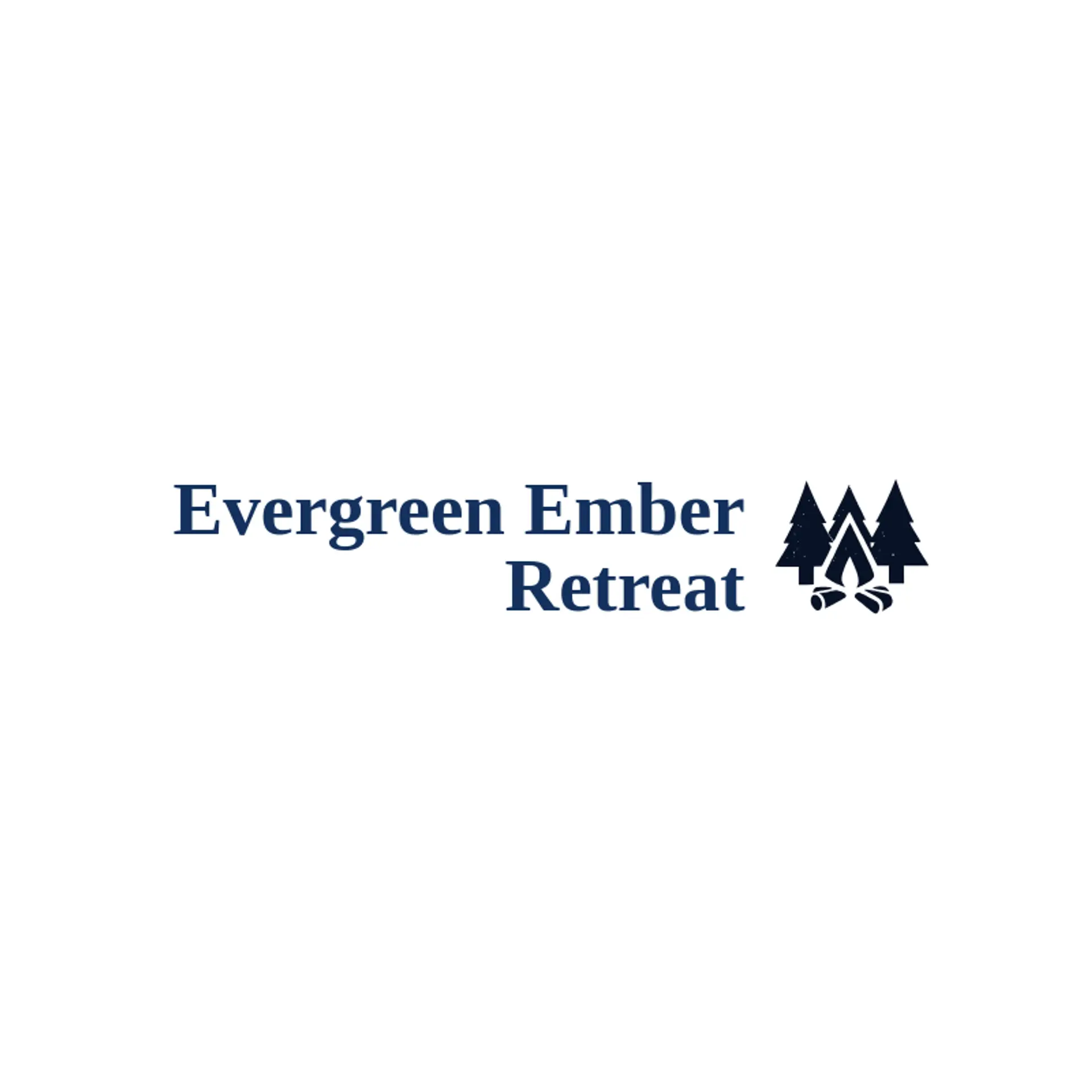 Evergreen Ember Retreat logo for campfire