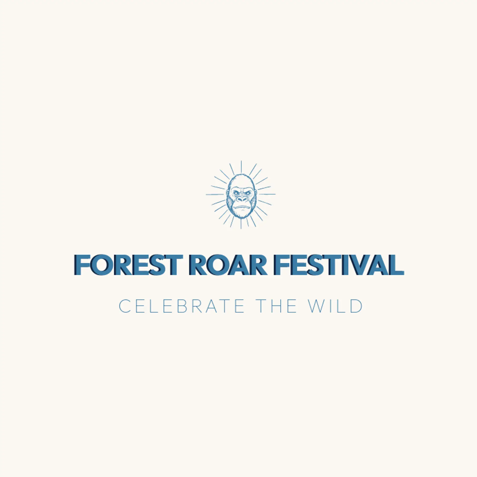 Forest Roar Festival logo for gorilla