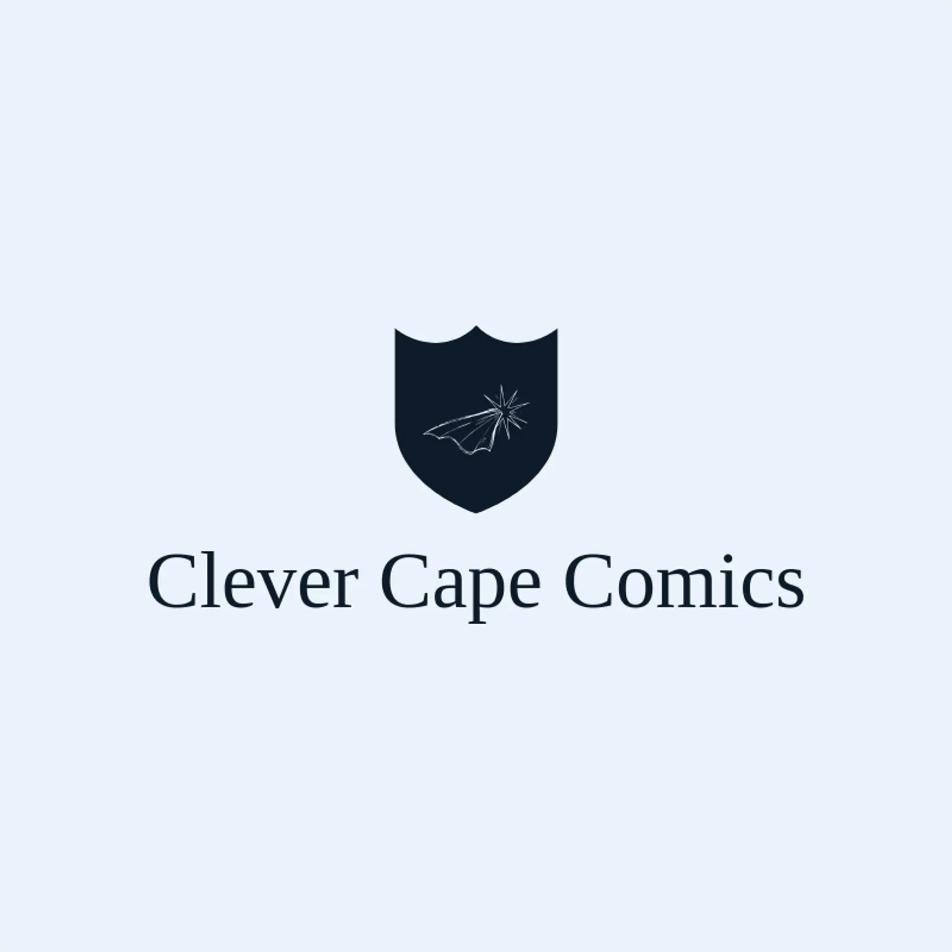 Clever Cape Comics logo for comic