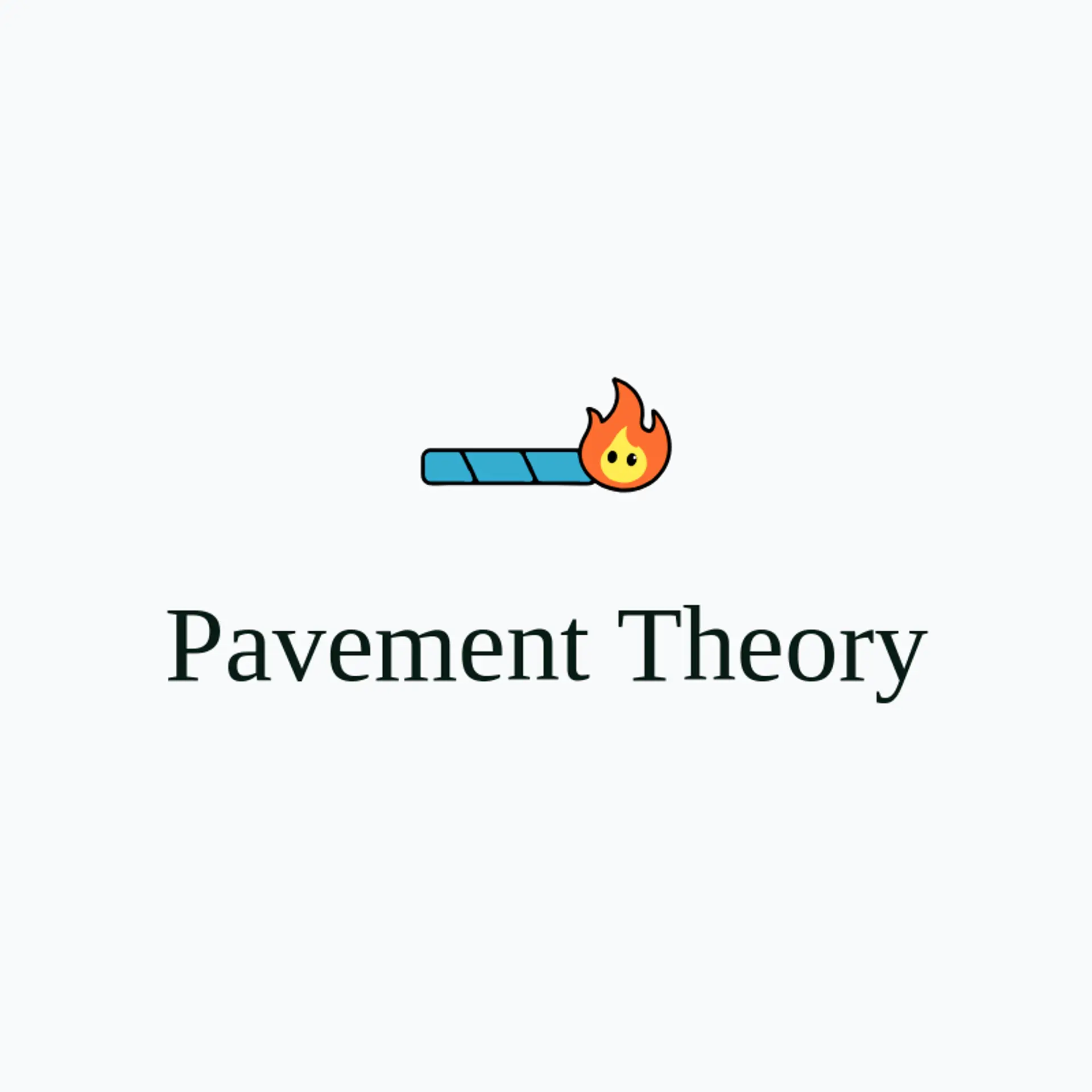 Pavement Theory logo for street