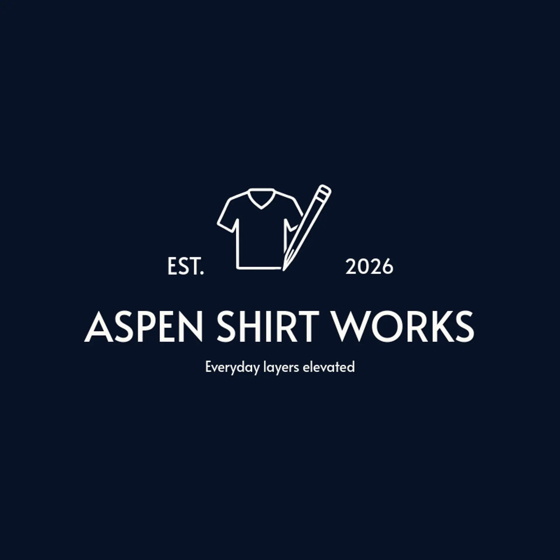 Aspen Shirt Works logo for shirt