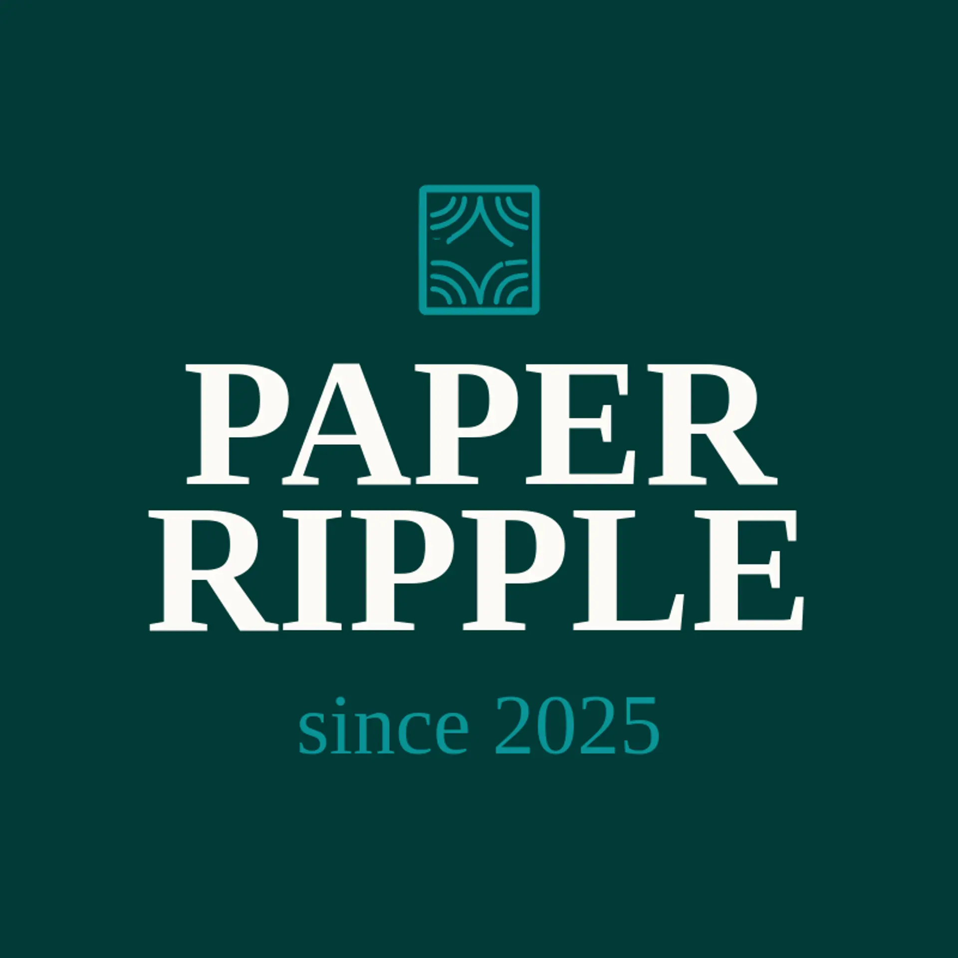 Paper Ripple logo for paper