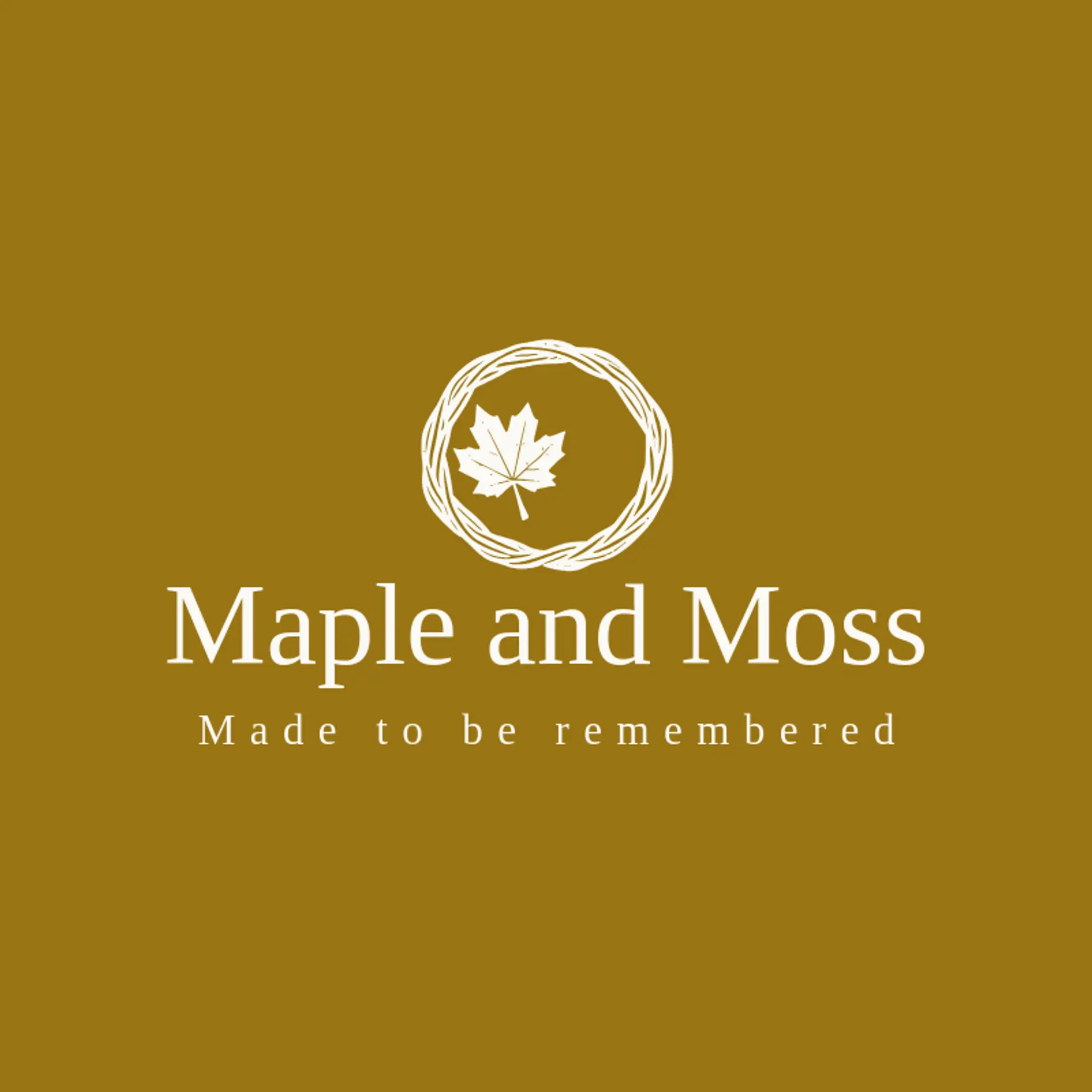 Maple and Moss logo for wreath