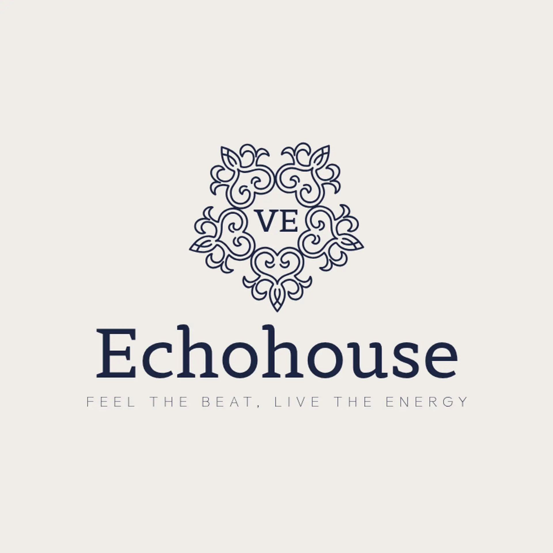EchoHouse logo for house music