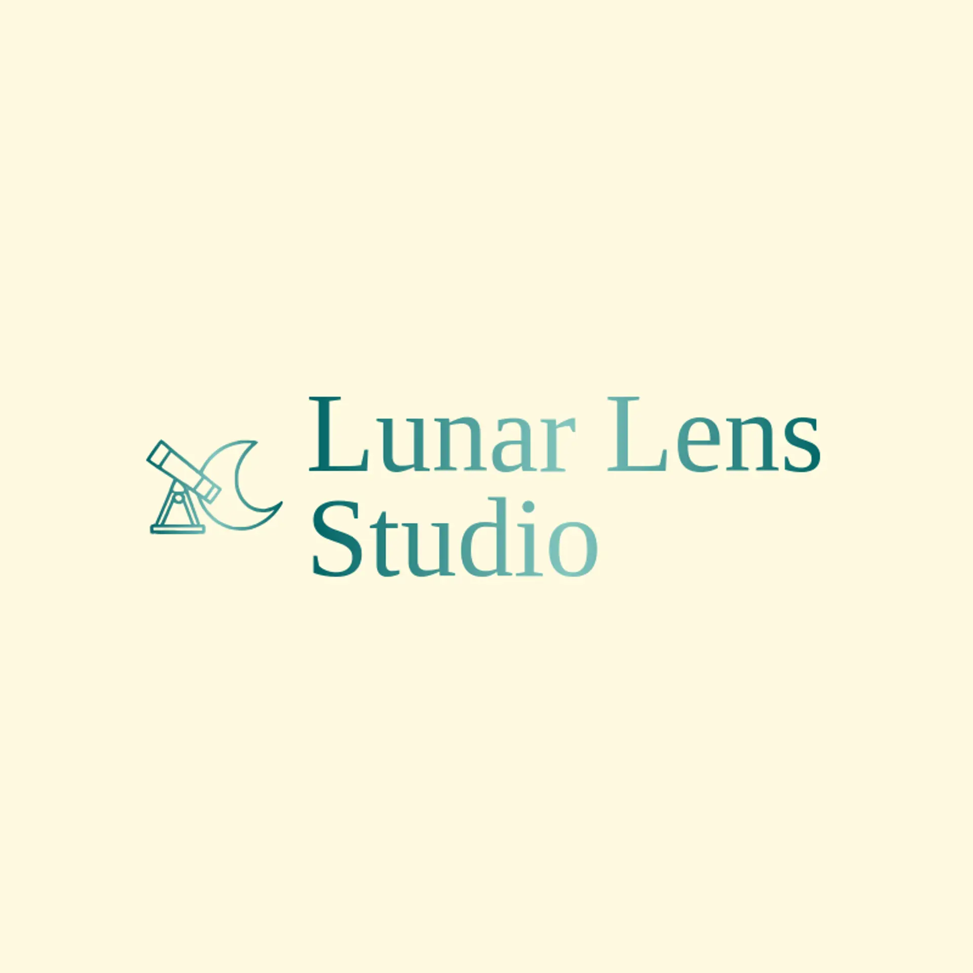Lunar Lens Studio logo for sci fi