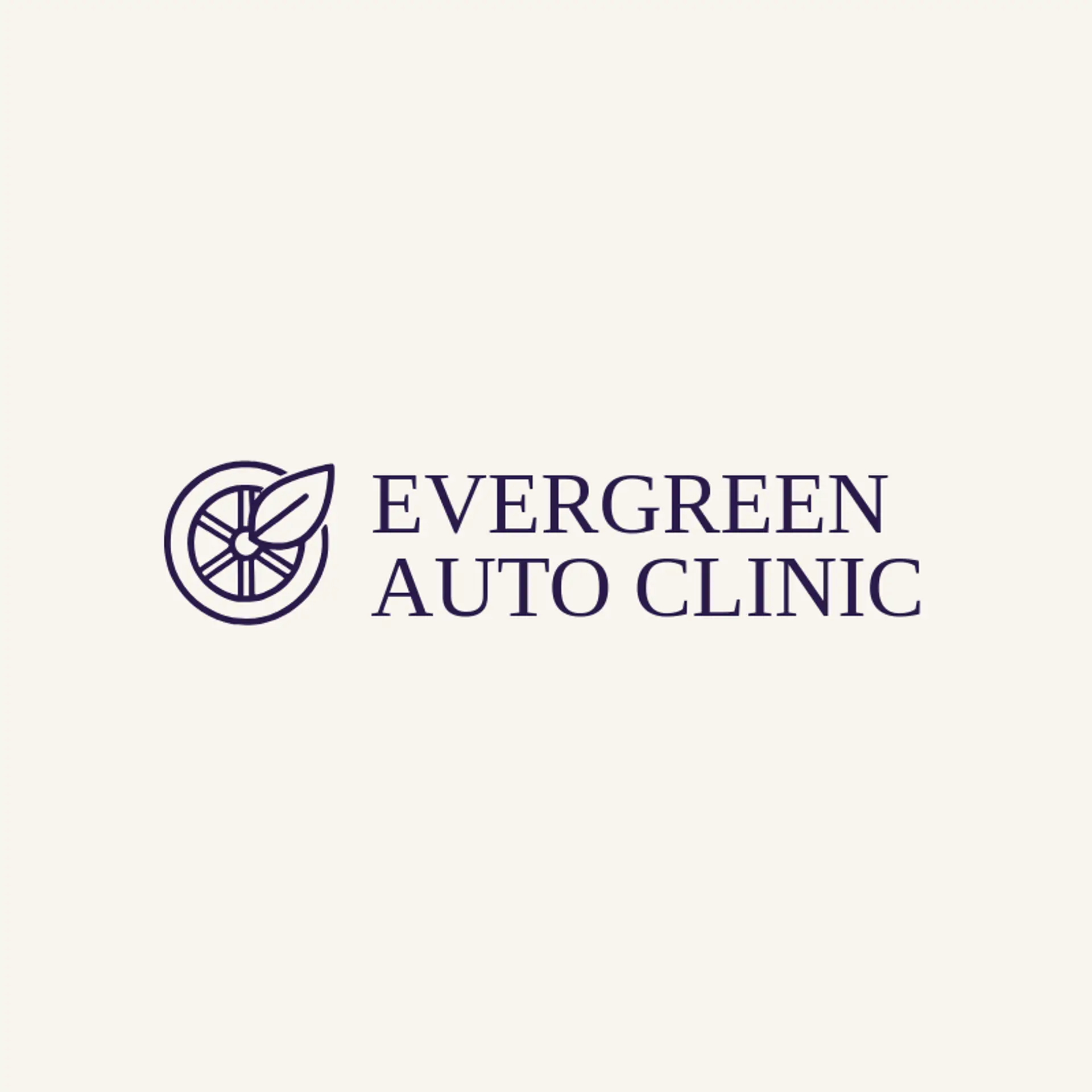 Evergreen Auto Clinic logo for car repair