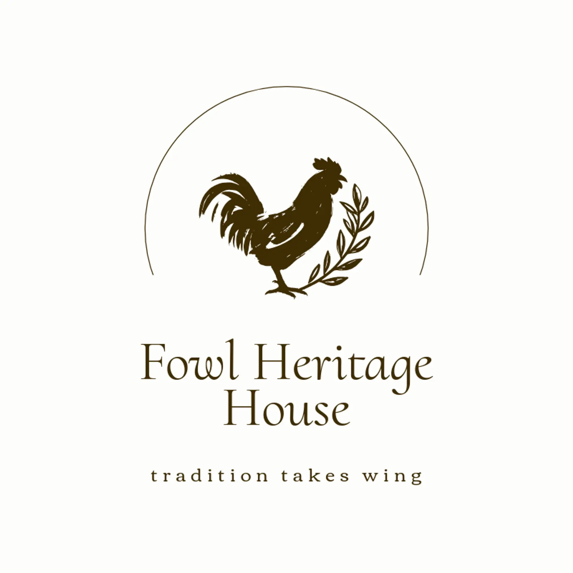 Fowl Heritage House logo for gamefowl