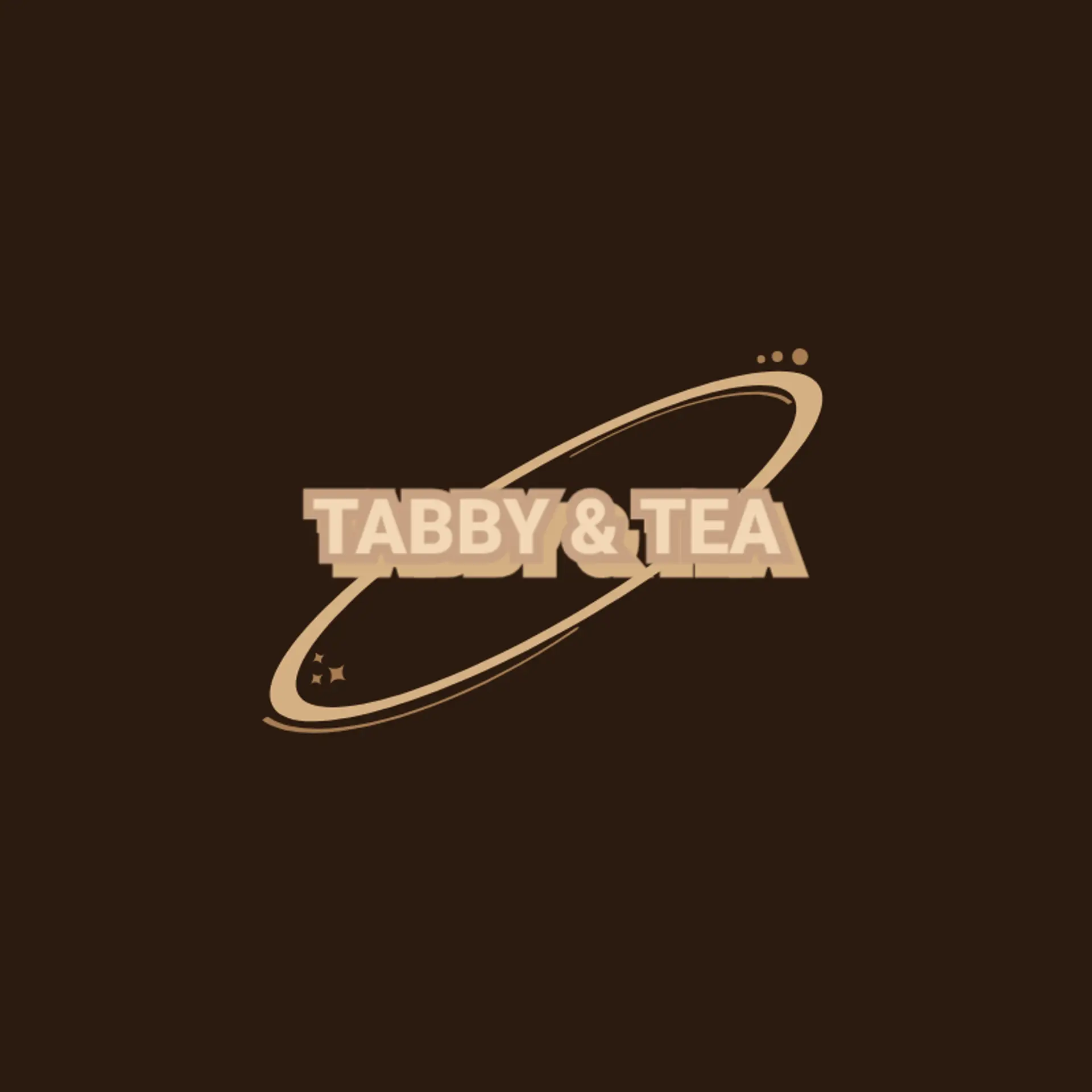 Tabby & Tea logo for cat cafe