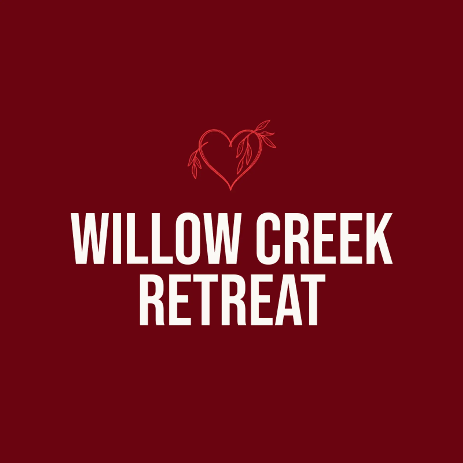 Willow Creek Retreat logo for heart