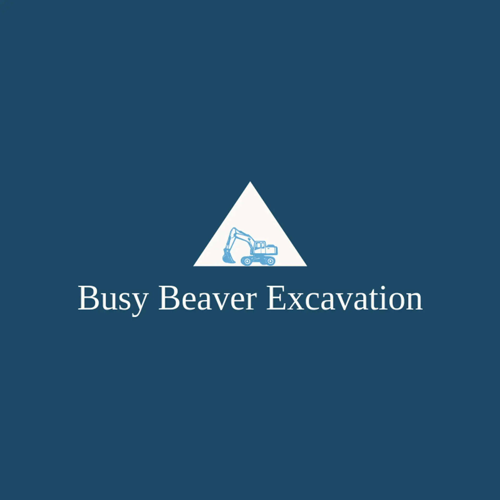 Busy Beaver Excavation logo for excavator