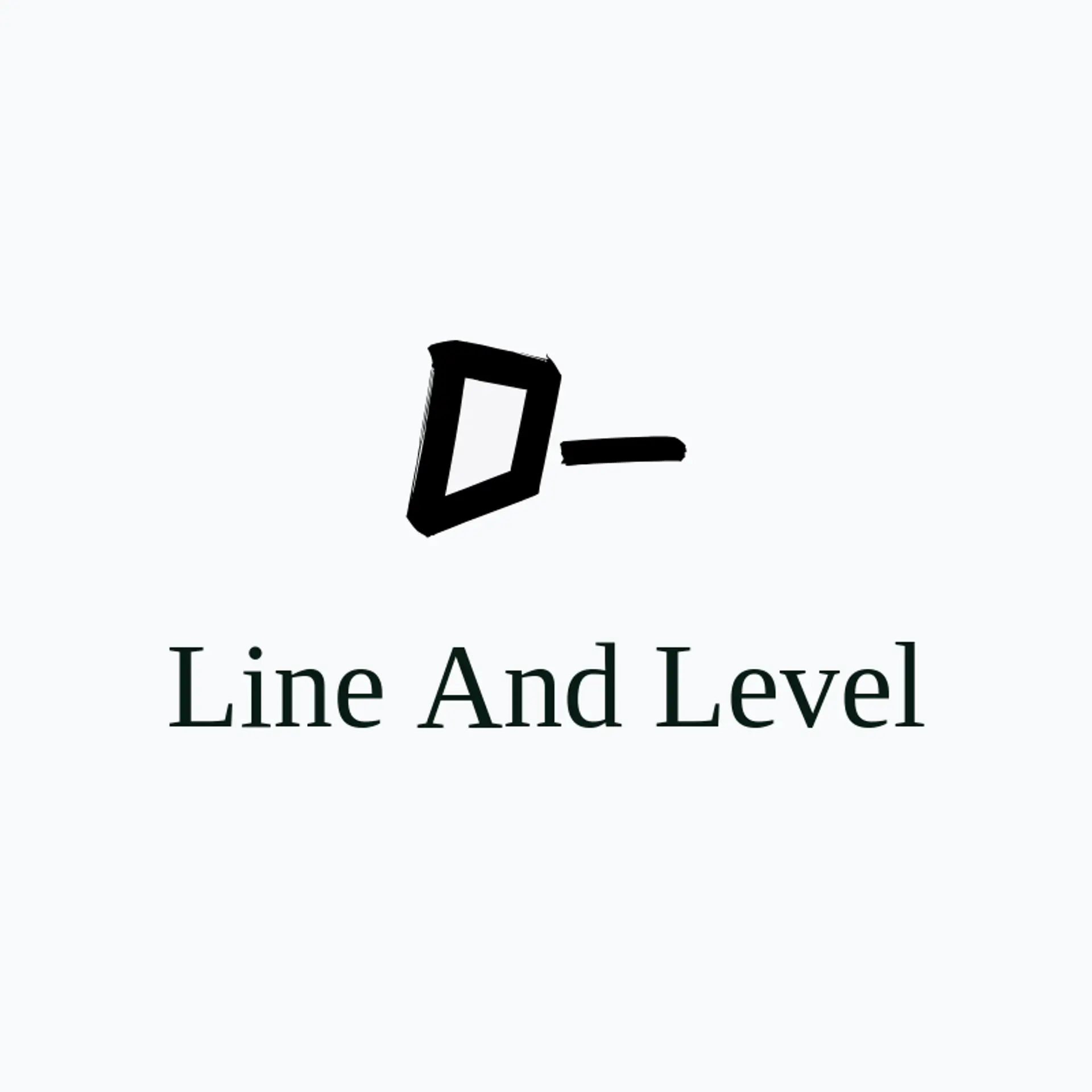 Line and Level logo for geometry