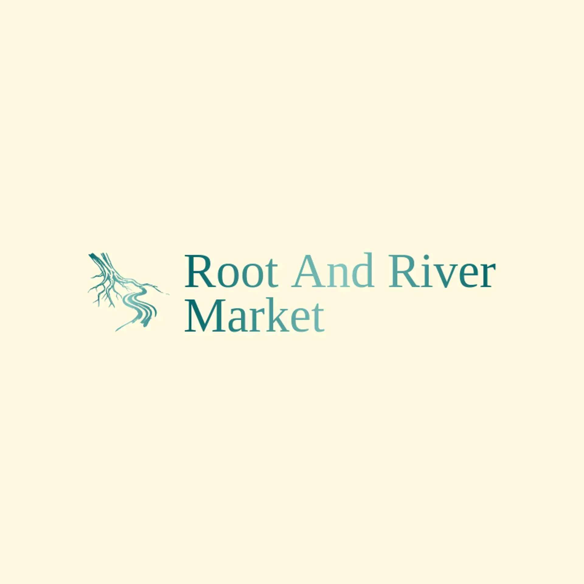 Root and River Market logo for natural