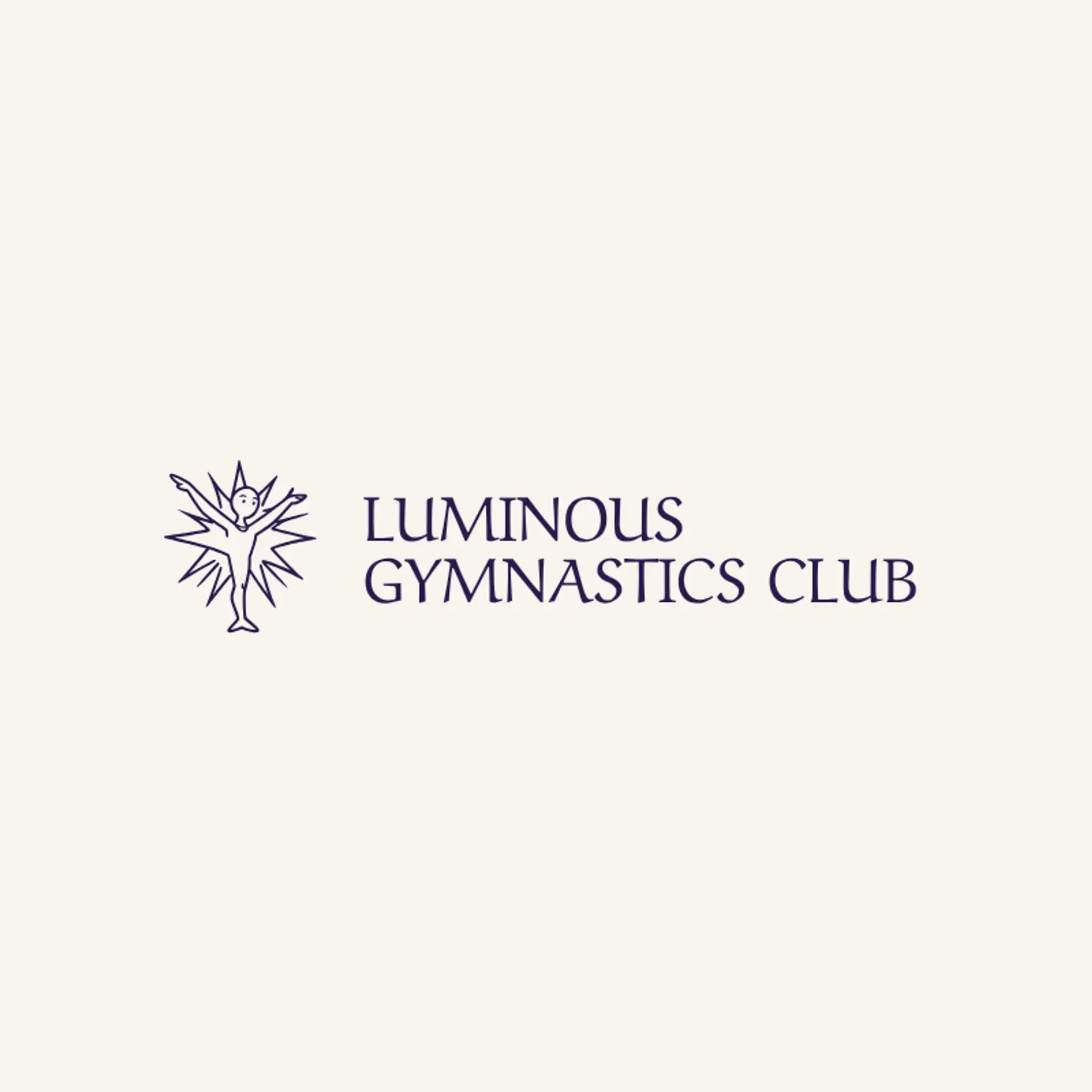 Luminous Gymnastics Club logo for gymnastics