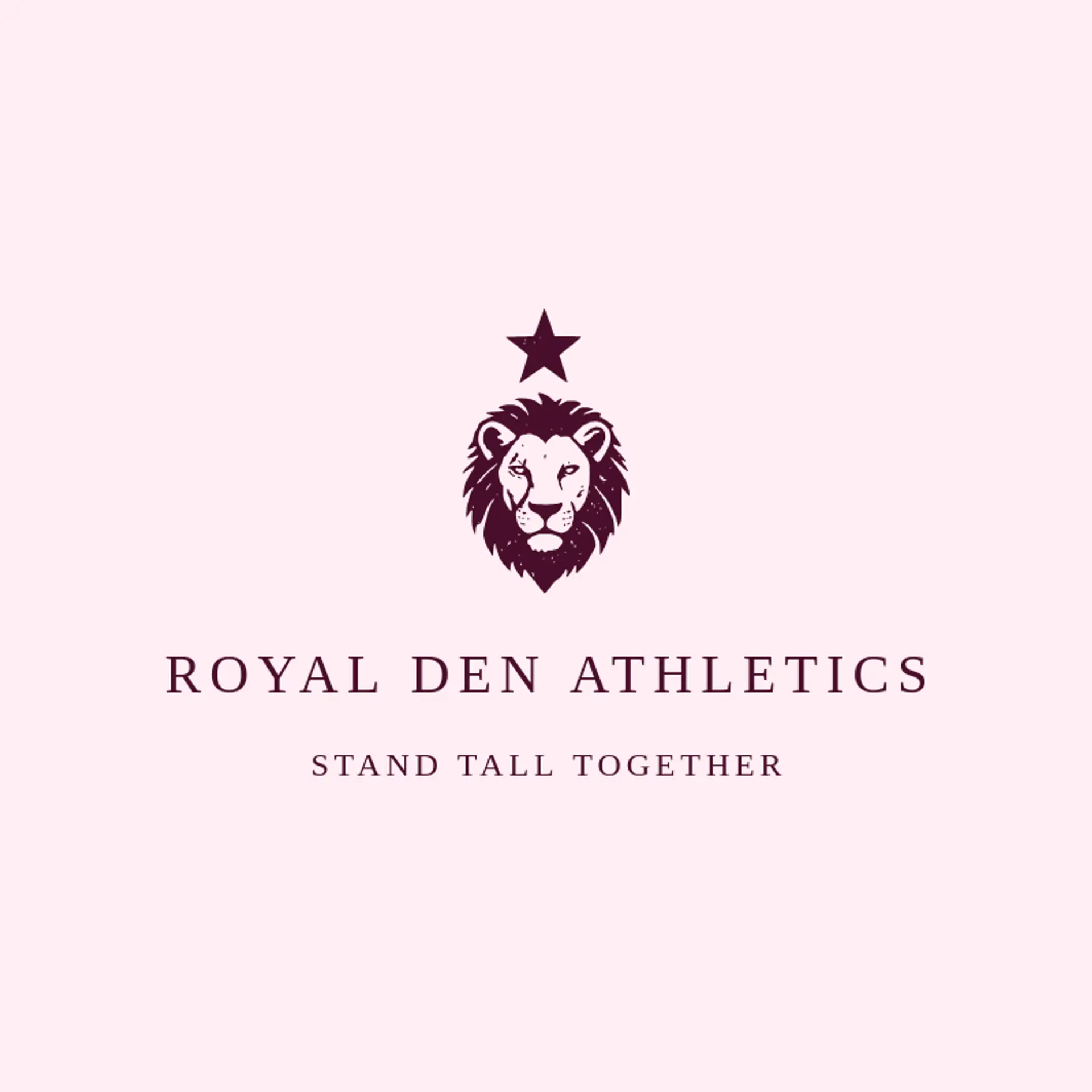 Royal Den Athletics logo for lion head