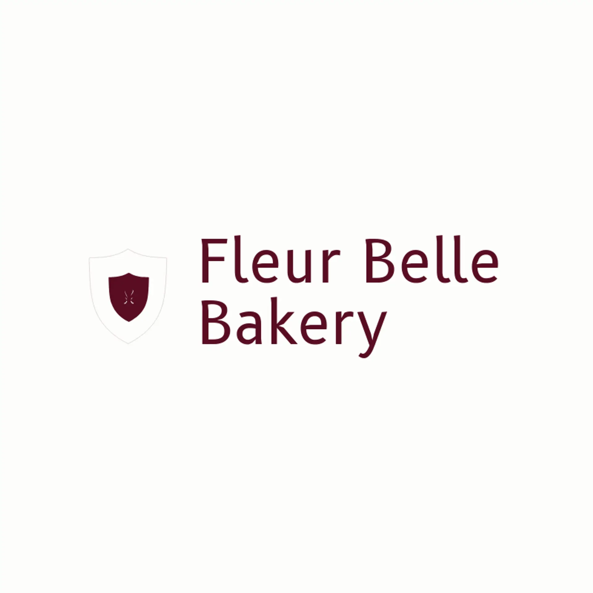Fleur Belle Bakery logo for fleur de lis