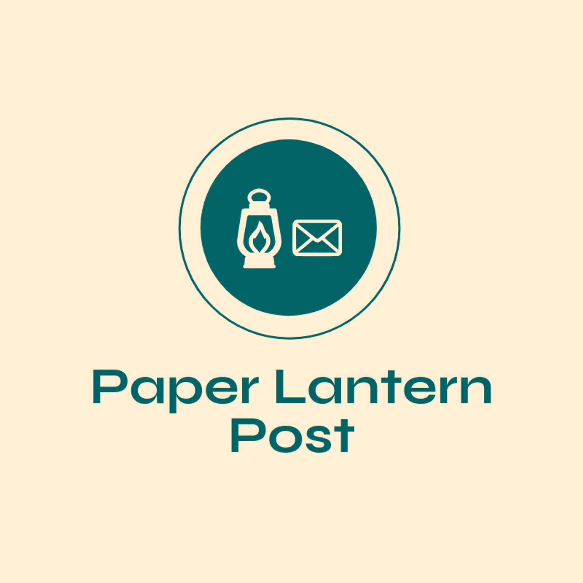 Paper Lantern Post logo for mail