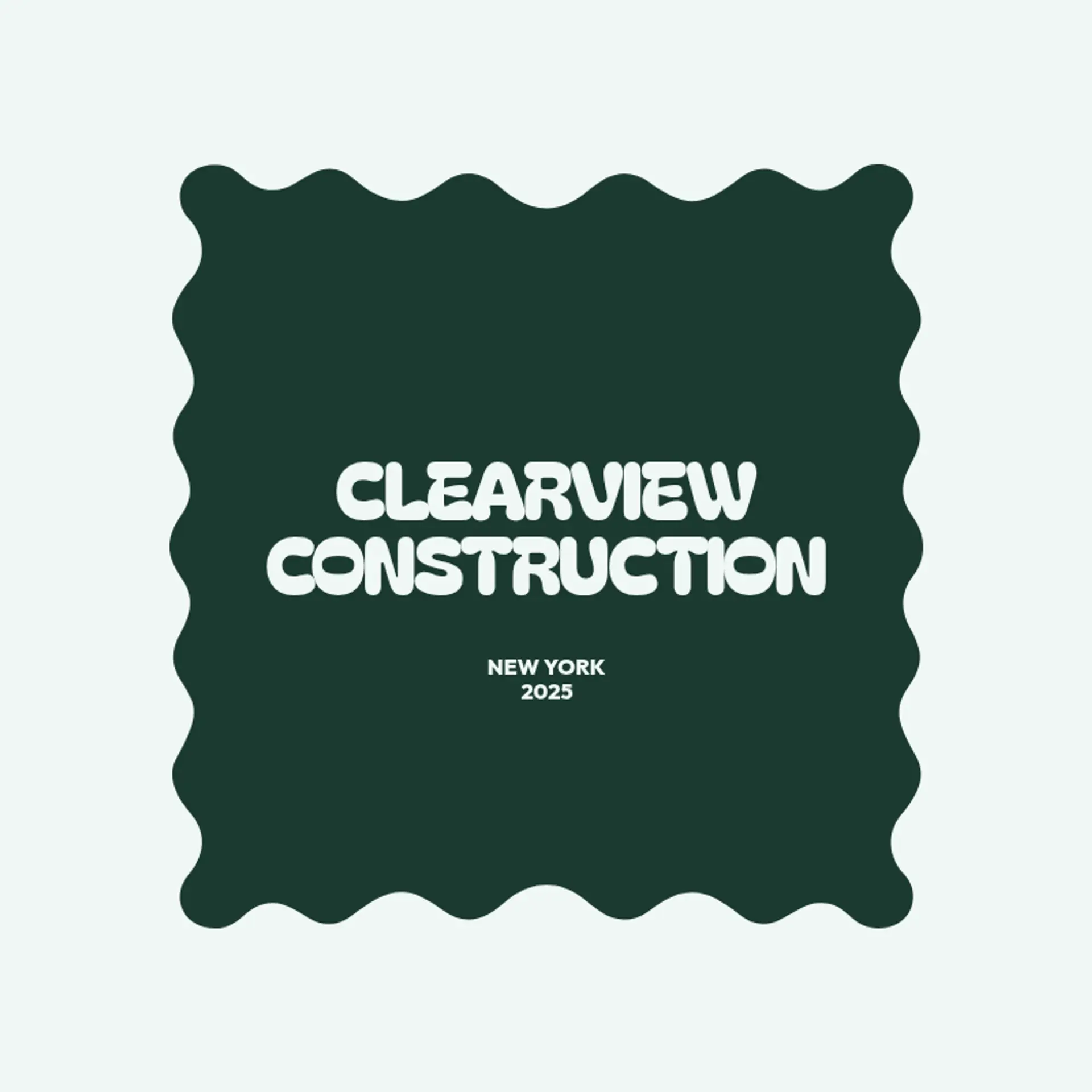 Clearview Construction logo for construction and landscaping