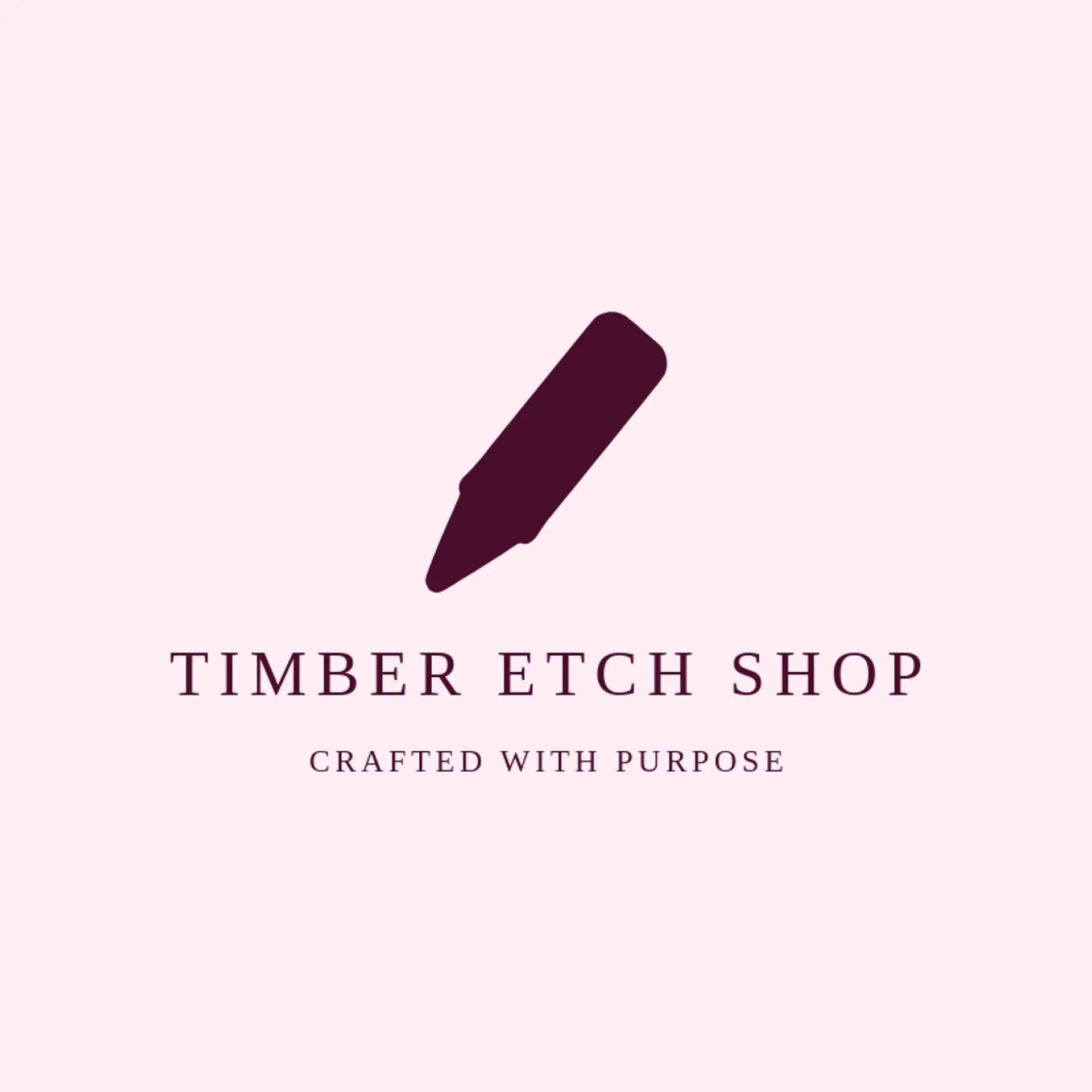 Timber Etch Shop logo for laser engraving