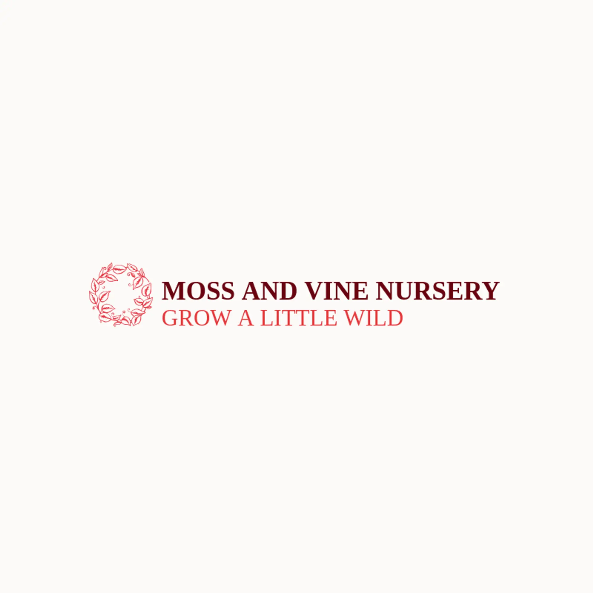 Moss and Vine Nursery logo for vine