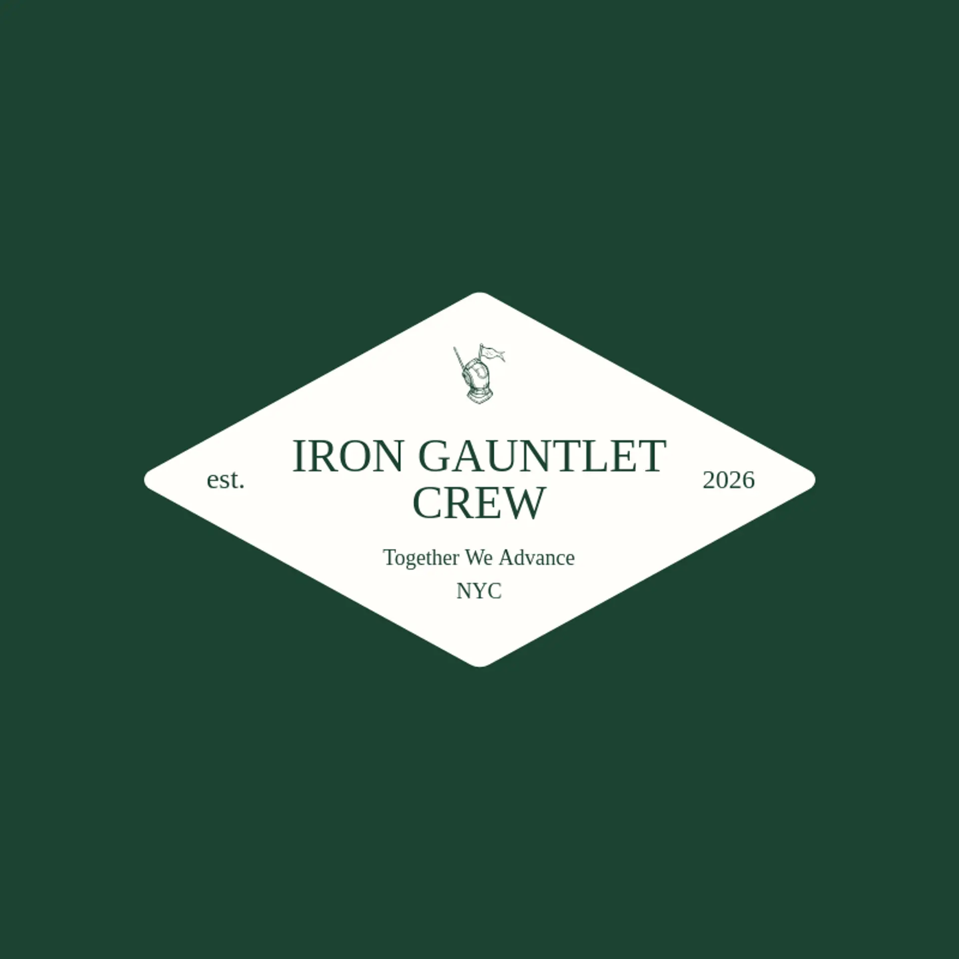 Iron Gauntlet Crew logo for knight