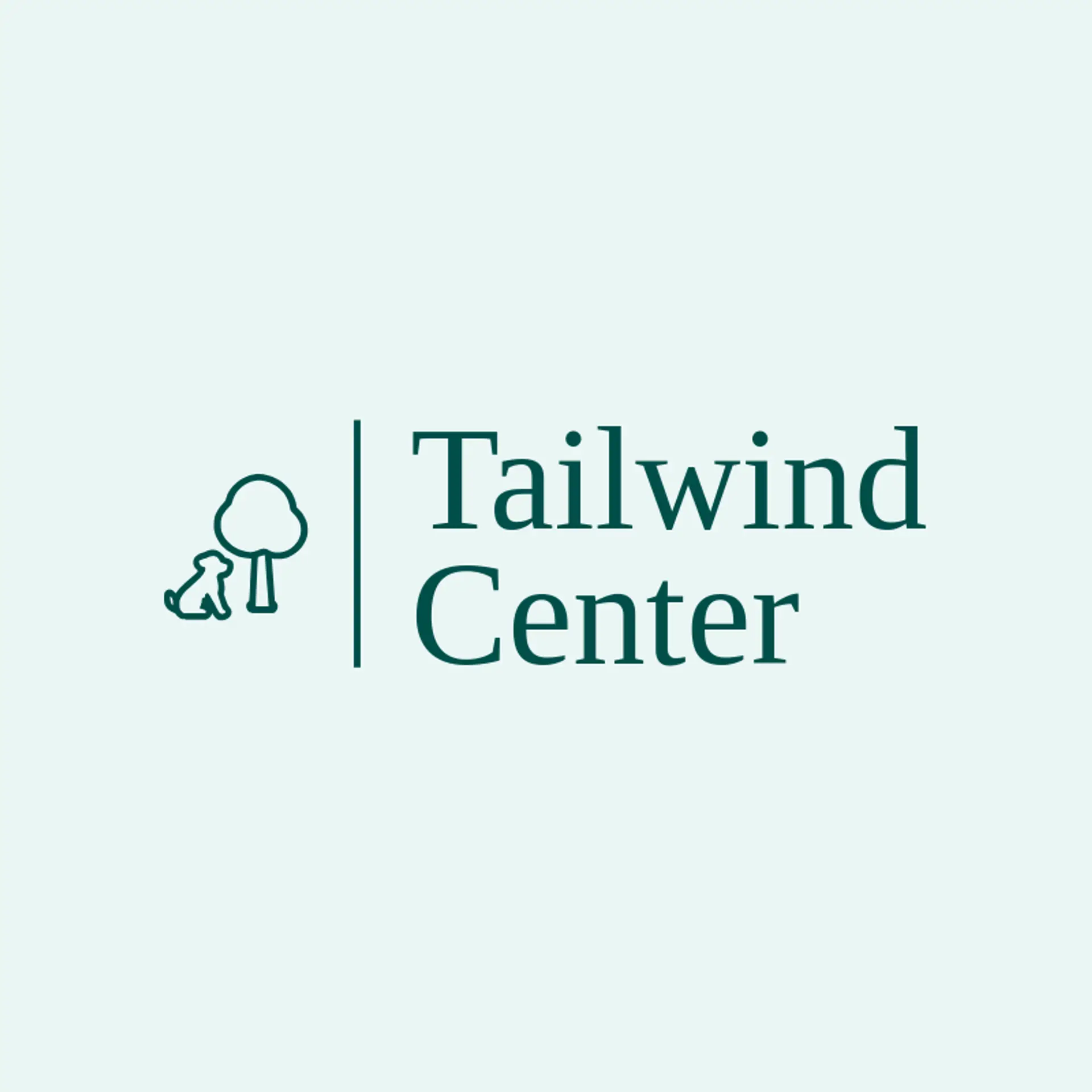 Tailwind Center logo for animal shelter