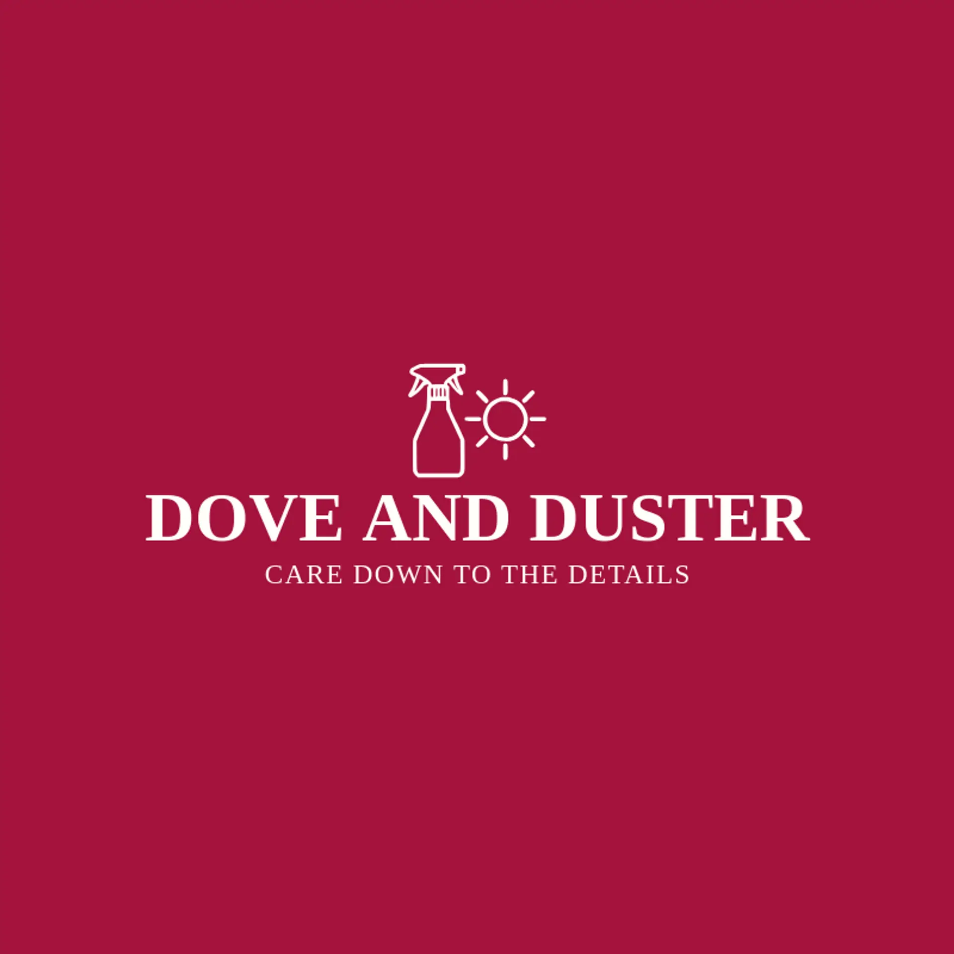 Dove and Duster logo for housekeeping