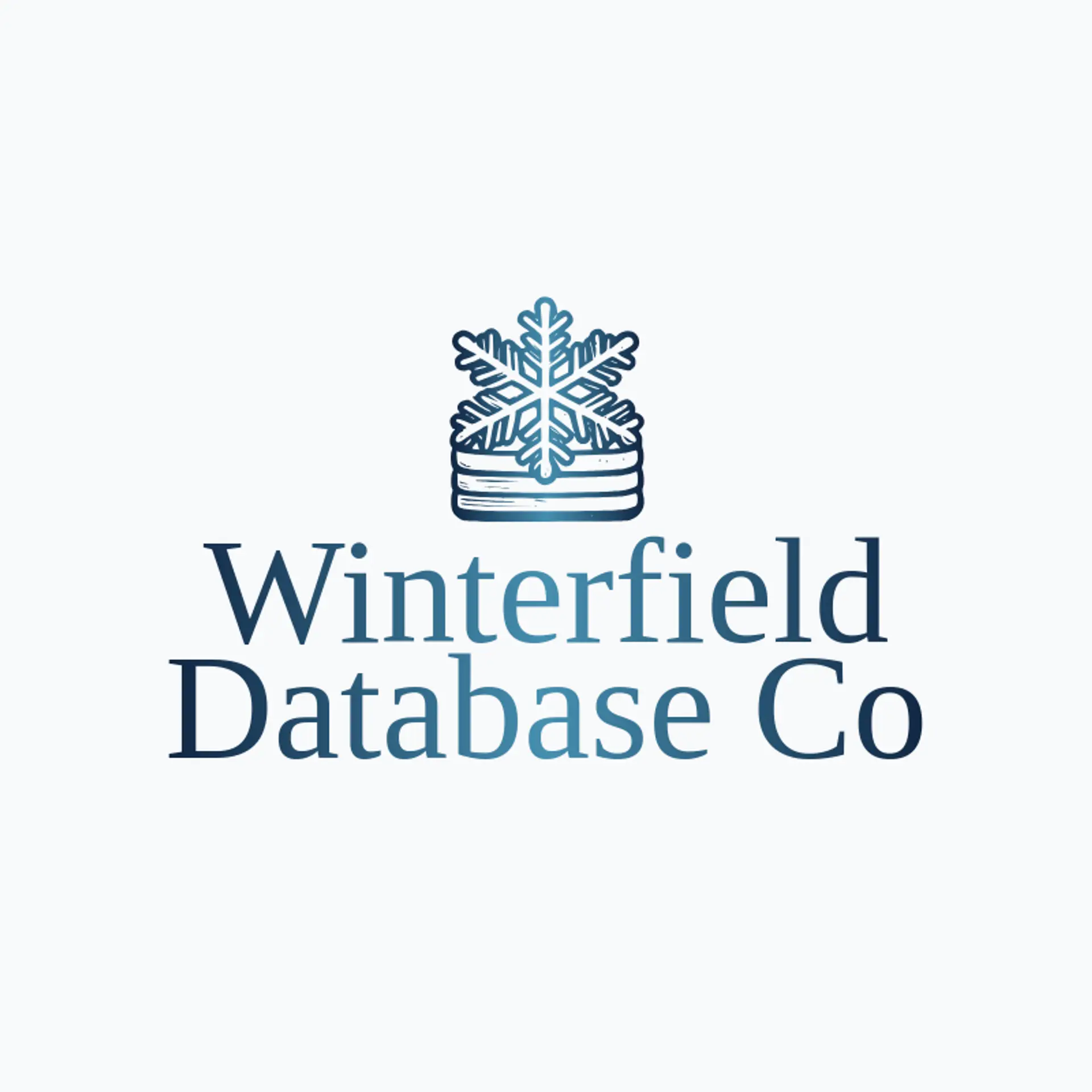 Winterfield Database Co logo for snowflake