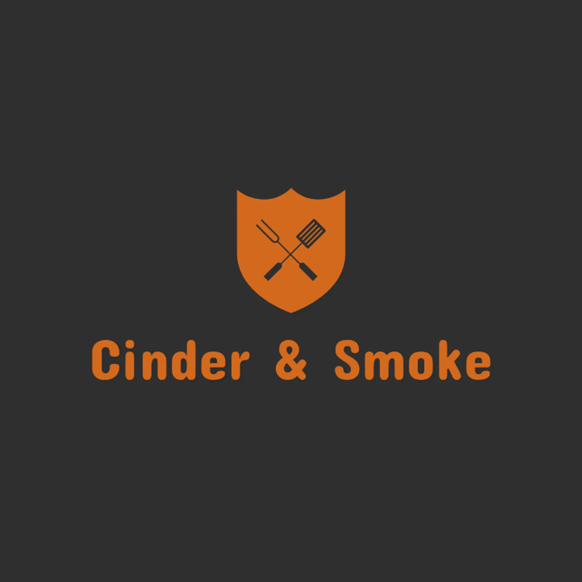 Cinder & Smoke logo for bbq restaurant
