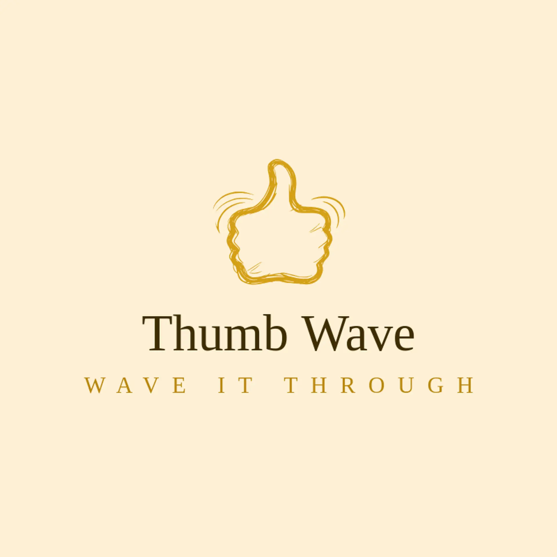 Thumb Wave logo for message