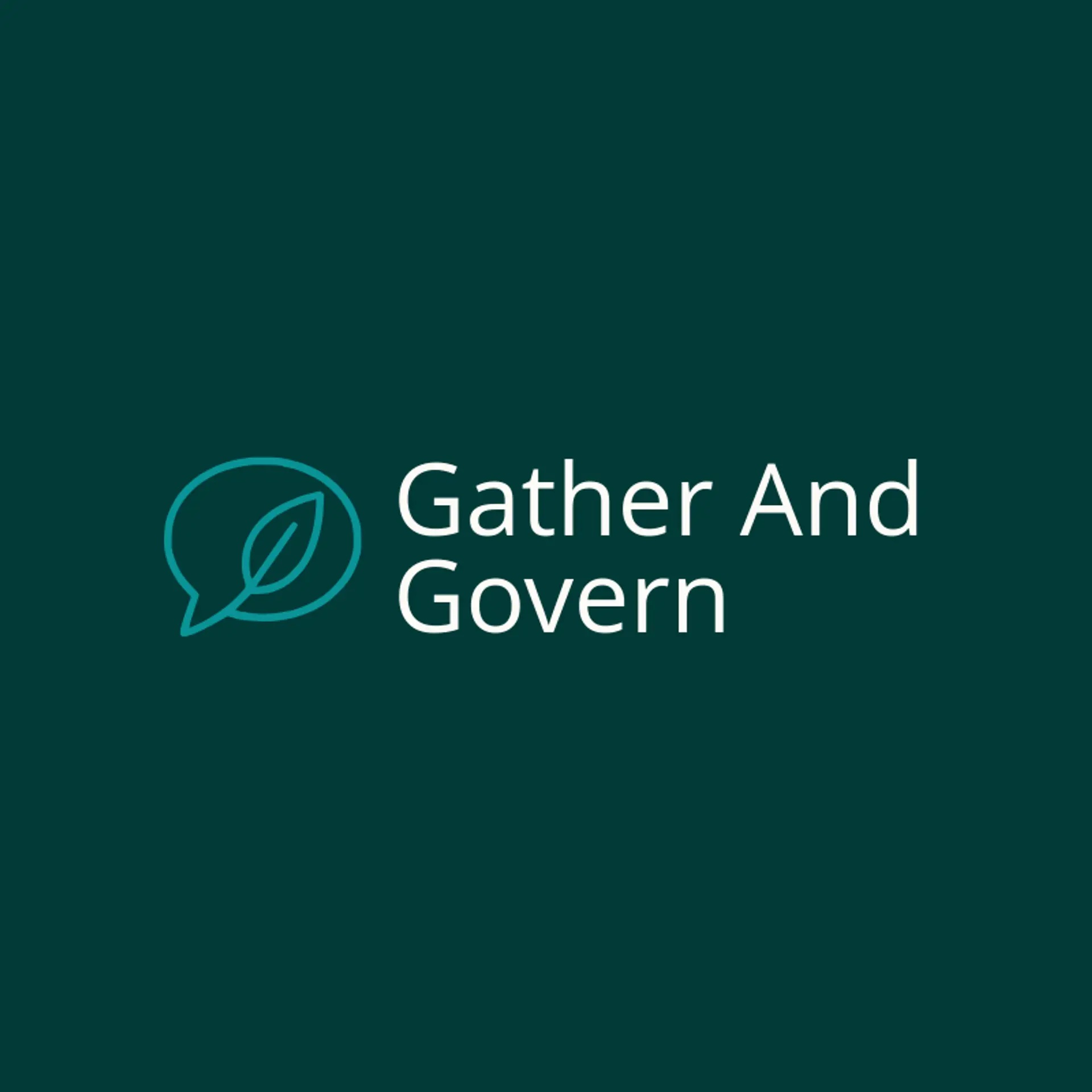 Gather and Govern logo for democracy