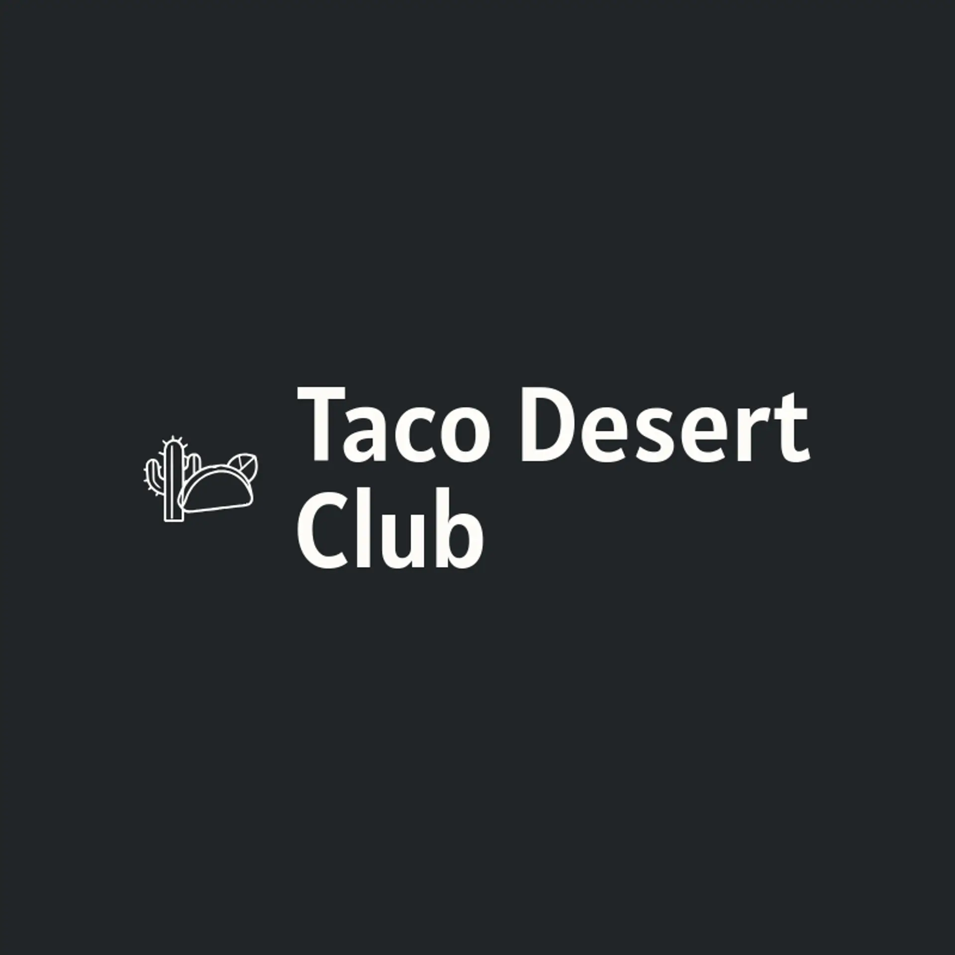 Taco Desert Club logo for taco