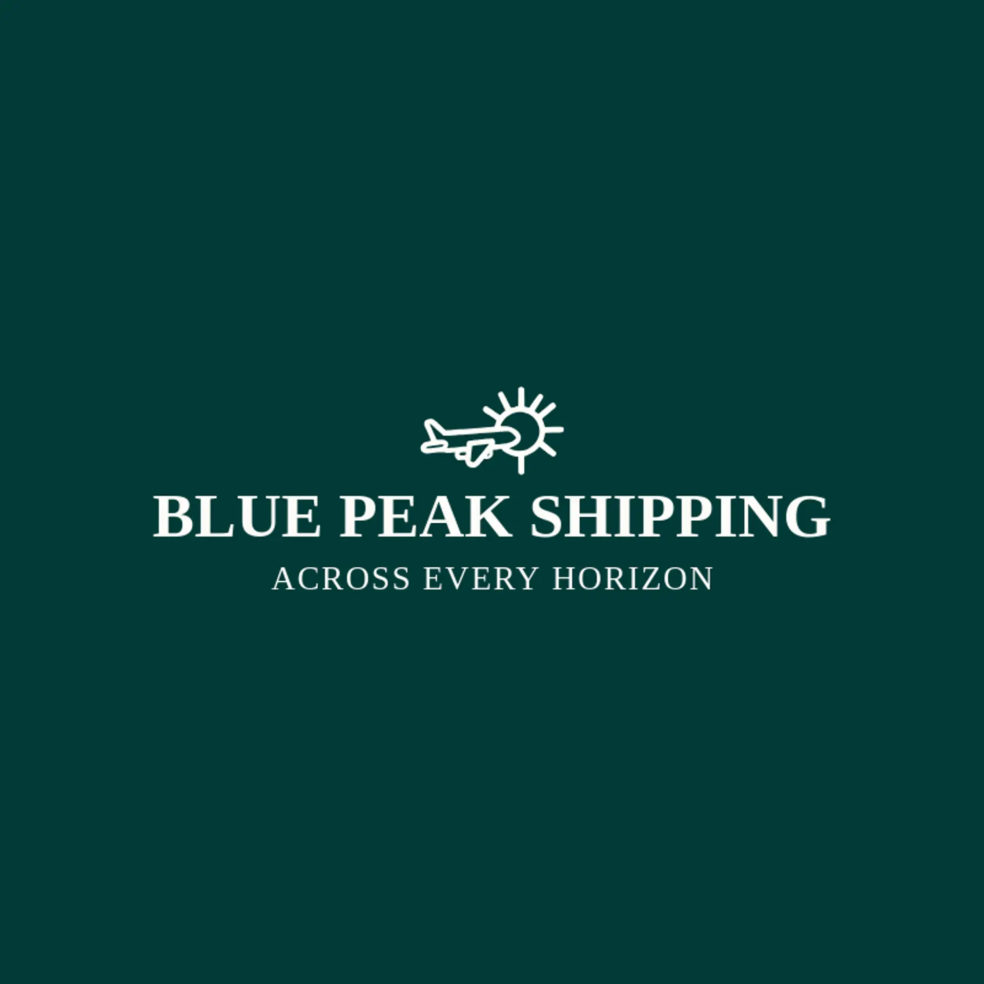 Blue Peak Shipping logo for cargo