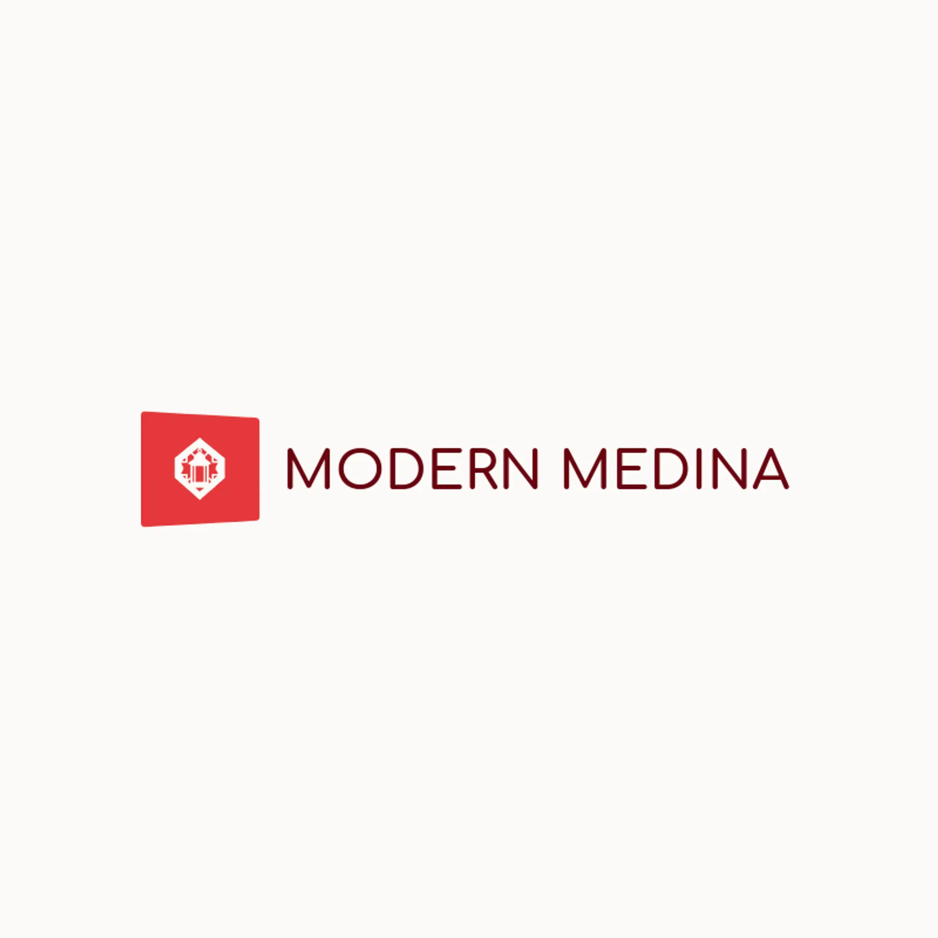 Modern Medina logo for muslim
