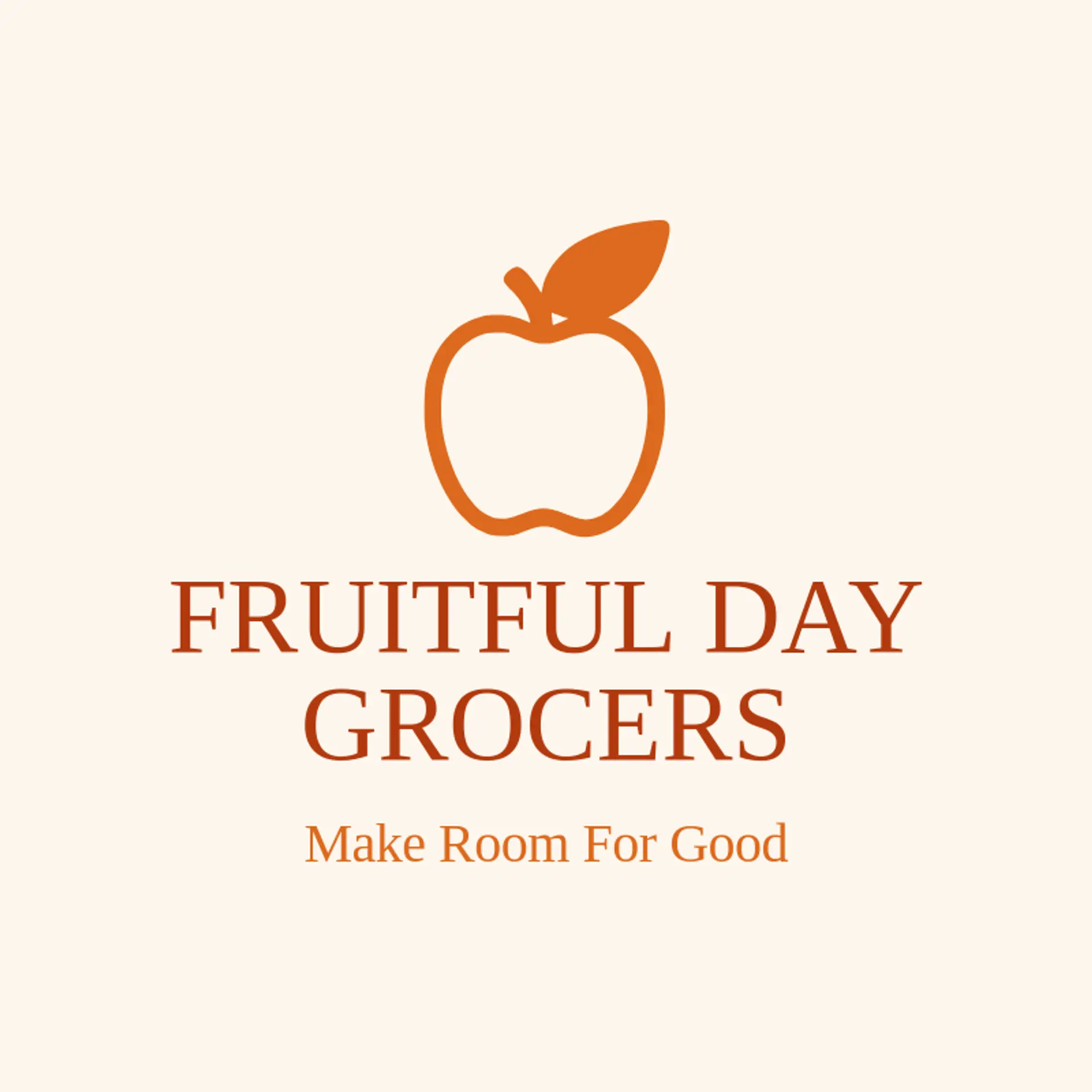 Fruitful Day Grocers logo for grocery store