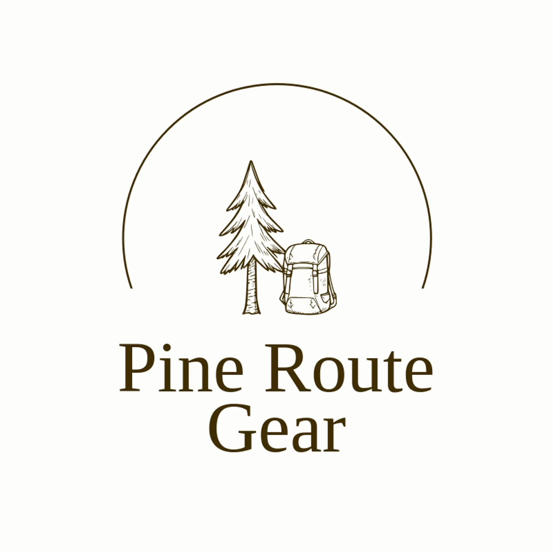 Pine Route Gear logo for backpack