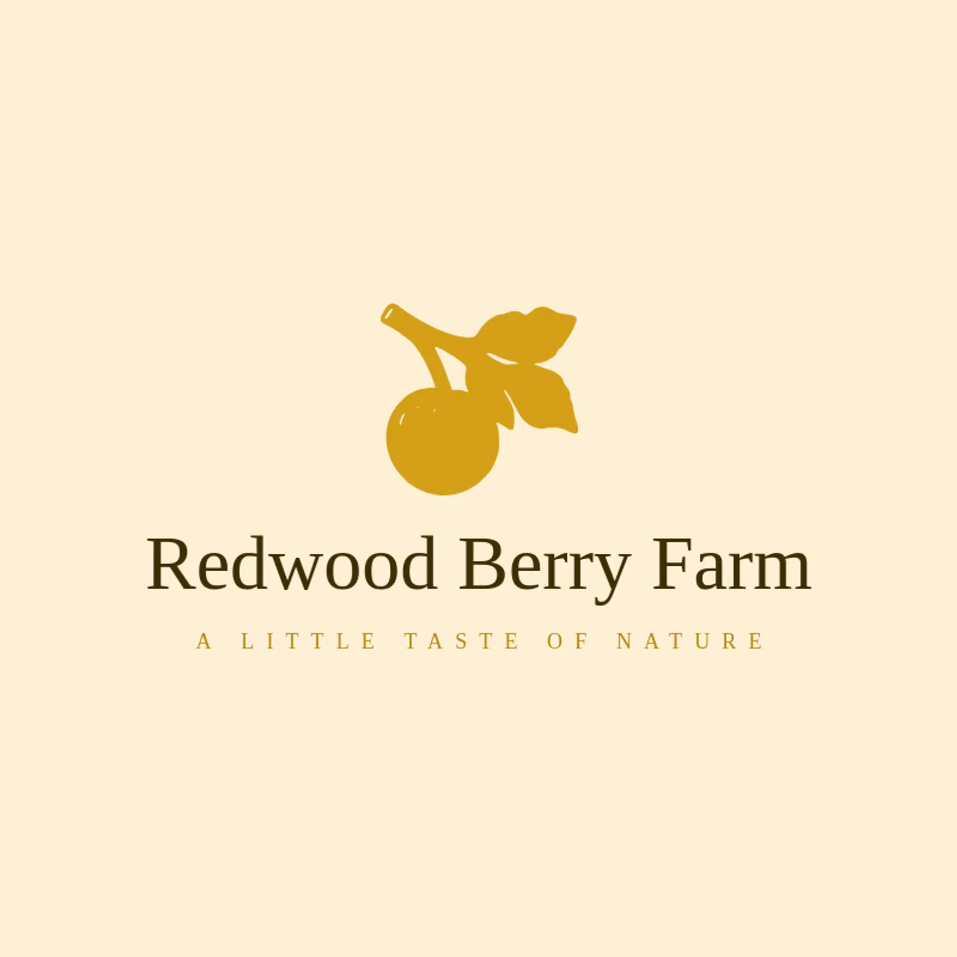Redwood Berry Farm logo for berry