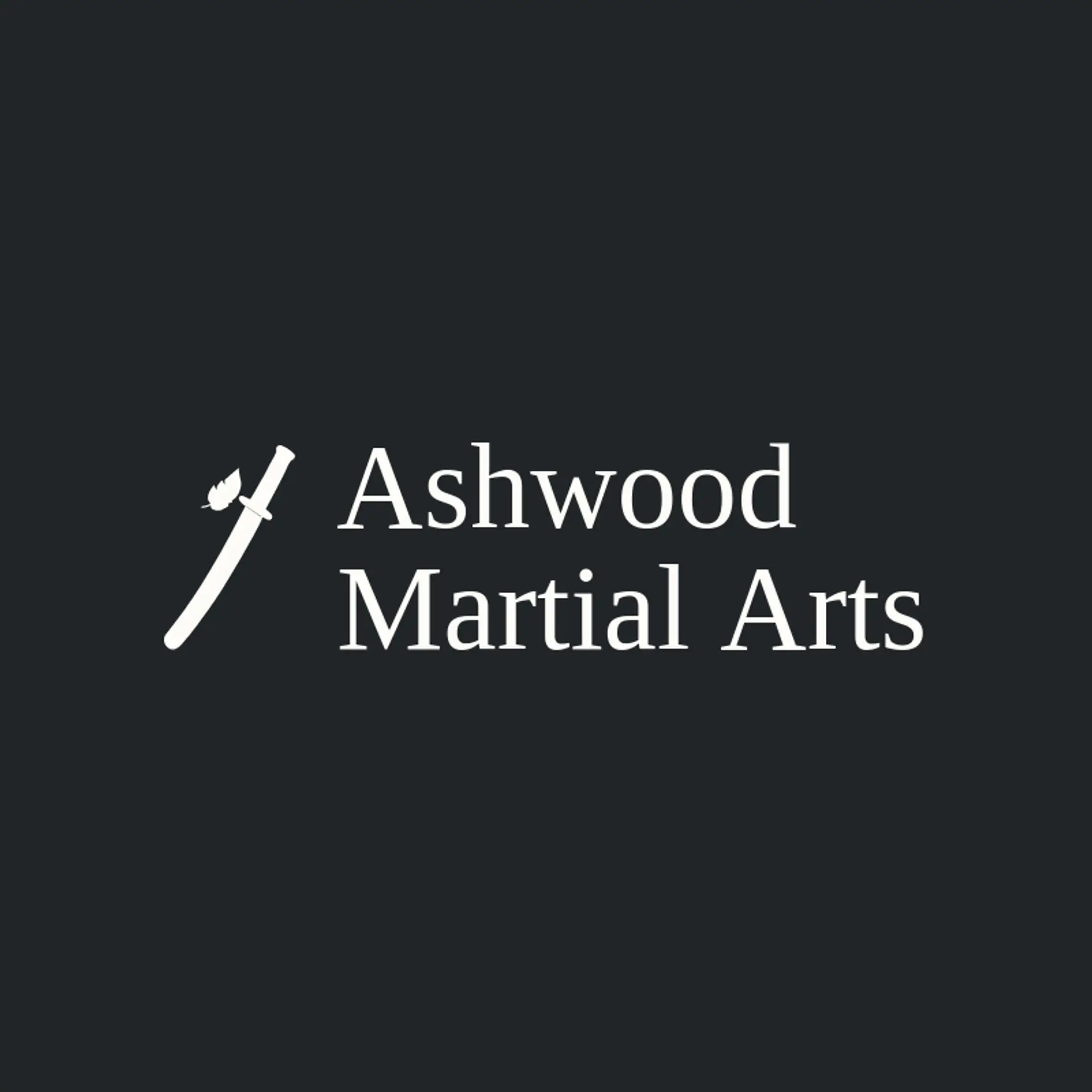 Ashwood Martial Arts logo for katana