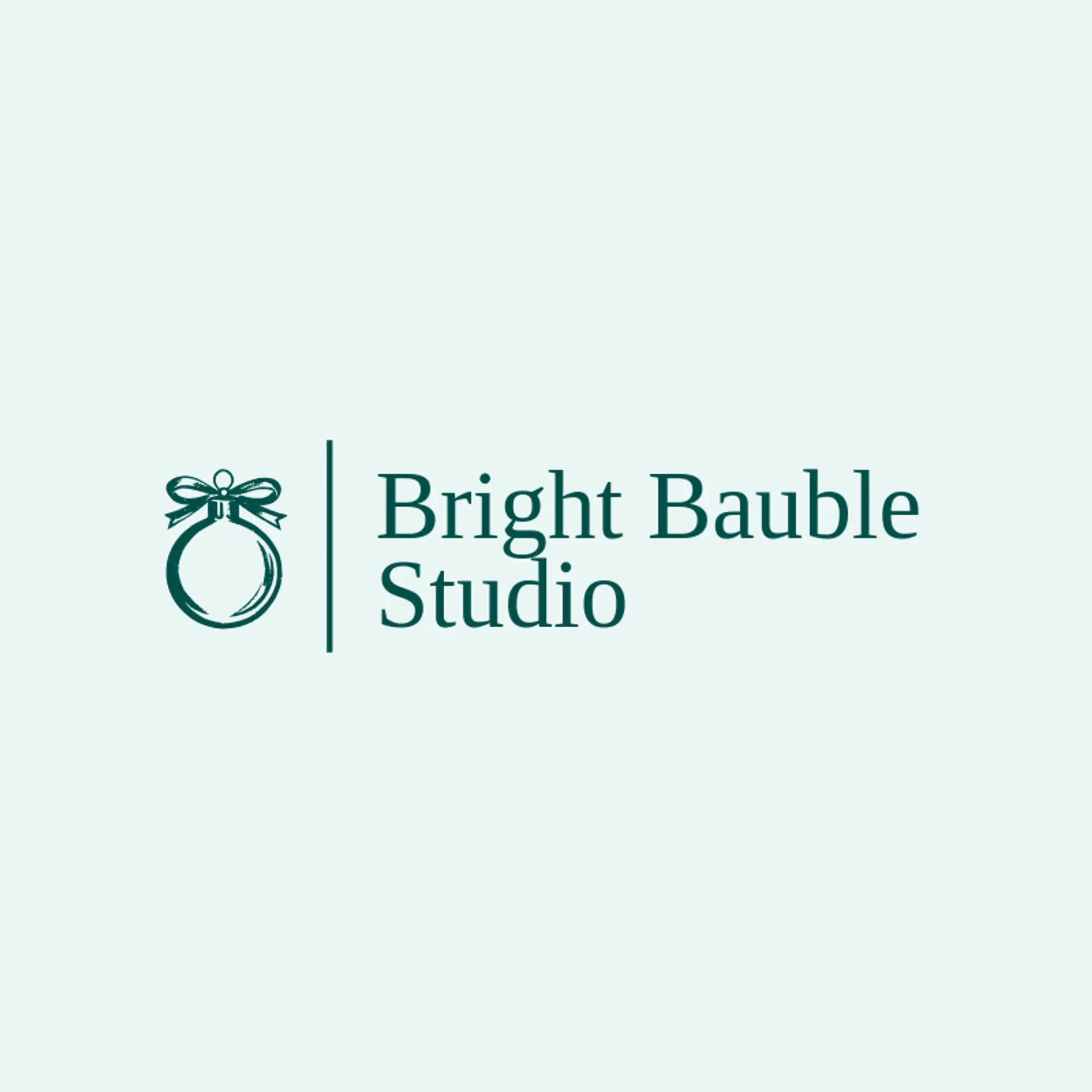 Bright Bauble Studio logo for holiday